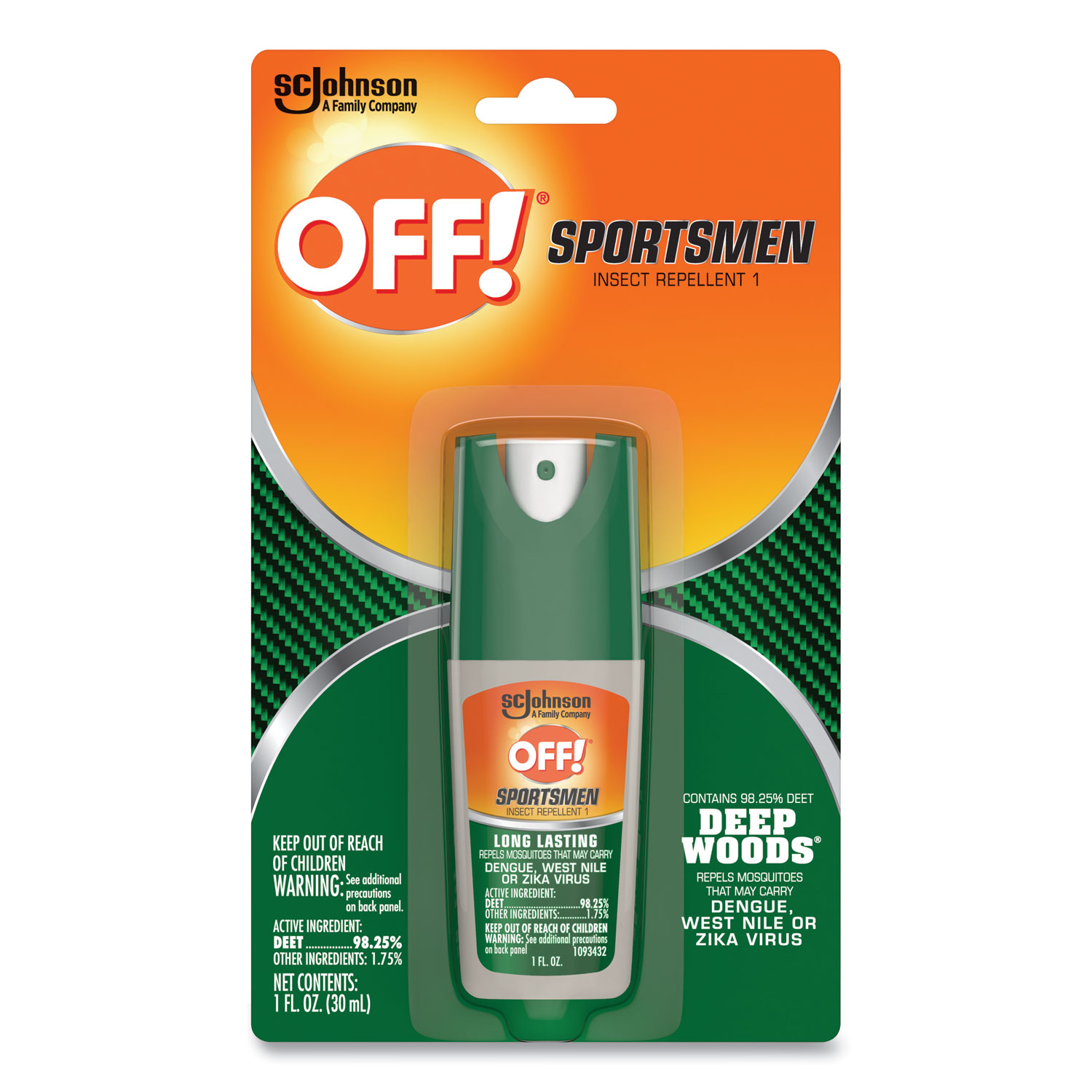  OFF! 317188 Deep Woods Sportsmen Insect Repellent, 1 oz Spray Bottle (SJN317188) 