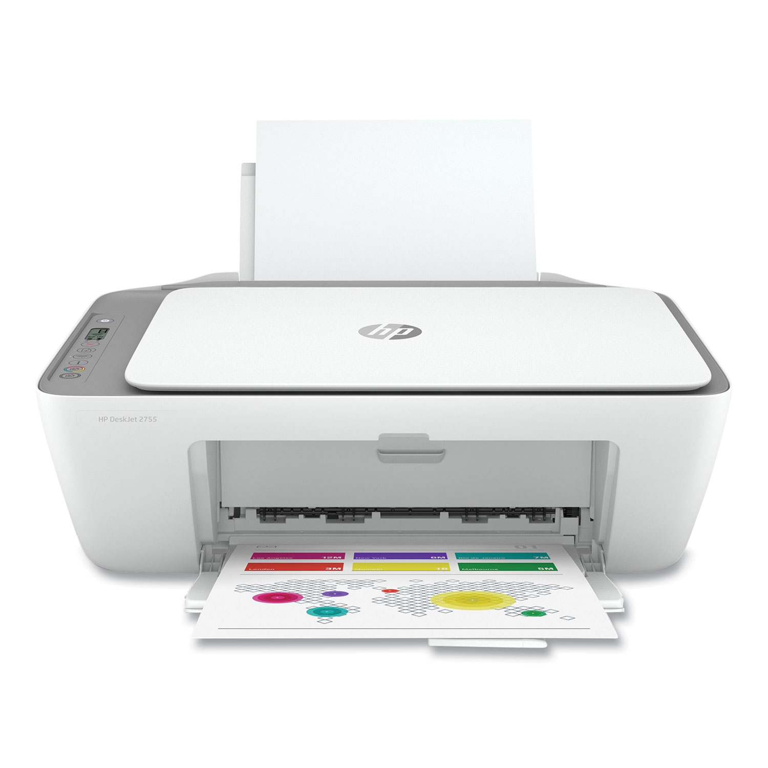 HP Remanufactured DeskJet 2755 All-in-One Printer, Copy; Print; Scan