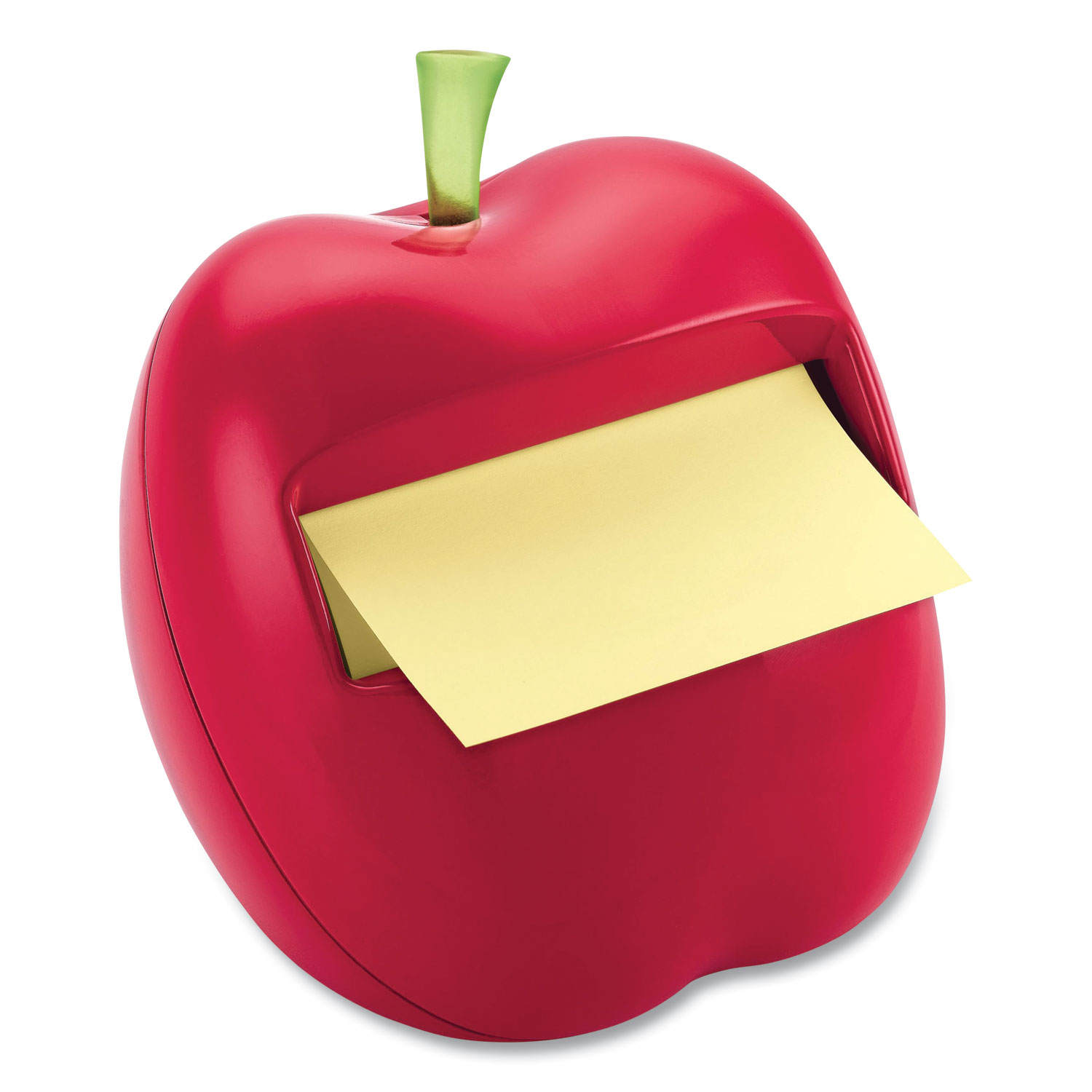 Post-it® Pop-up Notes Apple-Shaped Dispenser for 3 x 3 Self-Stick Pads, Red