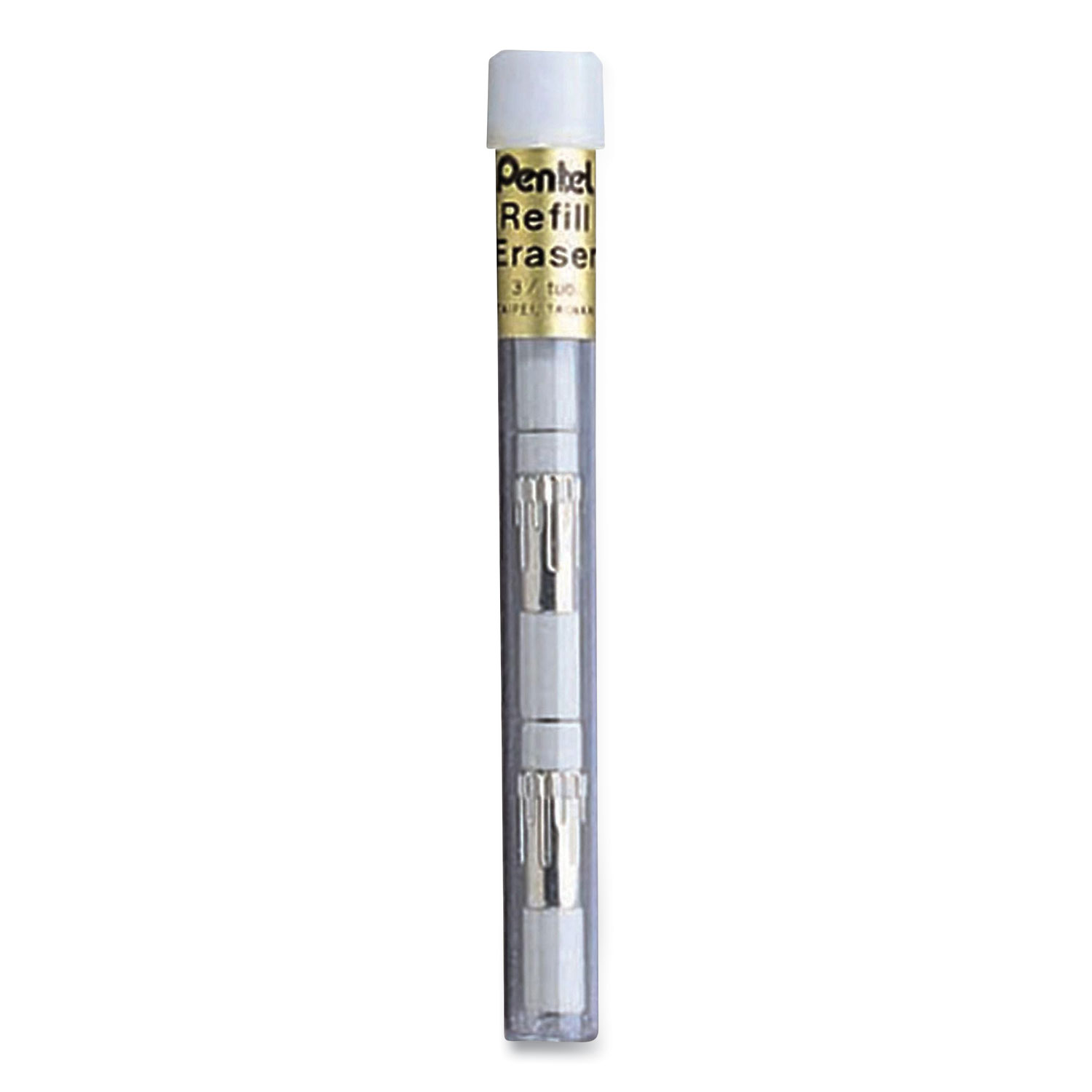  Pentel Z21BP3-K6 Eraser Refill for Sharp Kerry, EnerGize-X, Wow, Gizmo, Cushi, Hot Shots, Technica-X Mechanical Pencils, 3/Tube, 4 Tubes/Pack (PEN399683) 