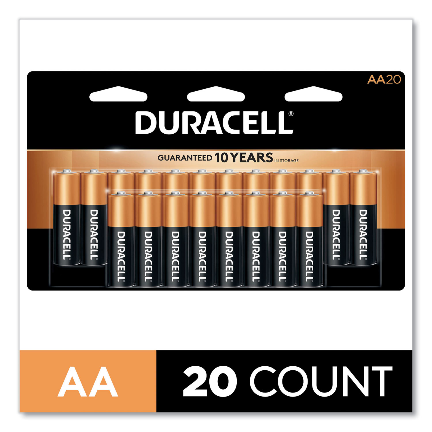 CopperTop Alkaline AA Batteries, 20/Pack