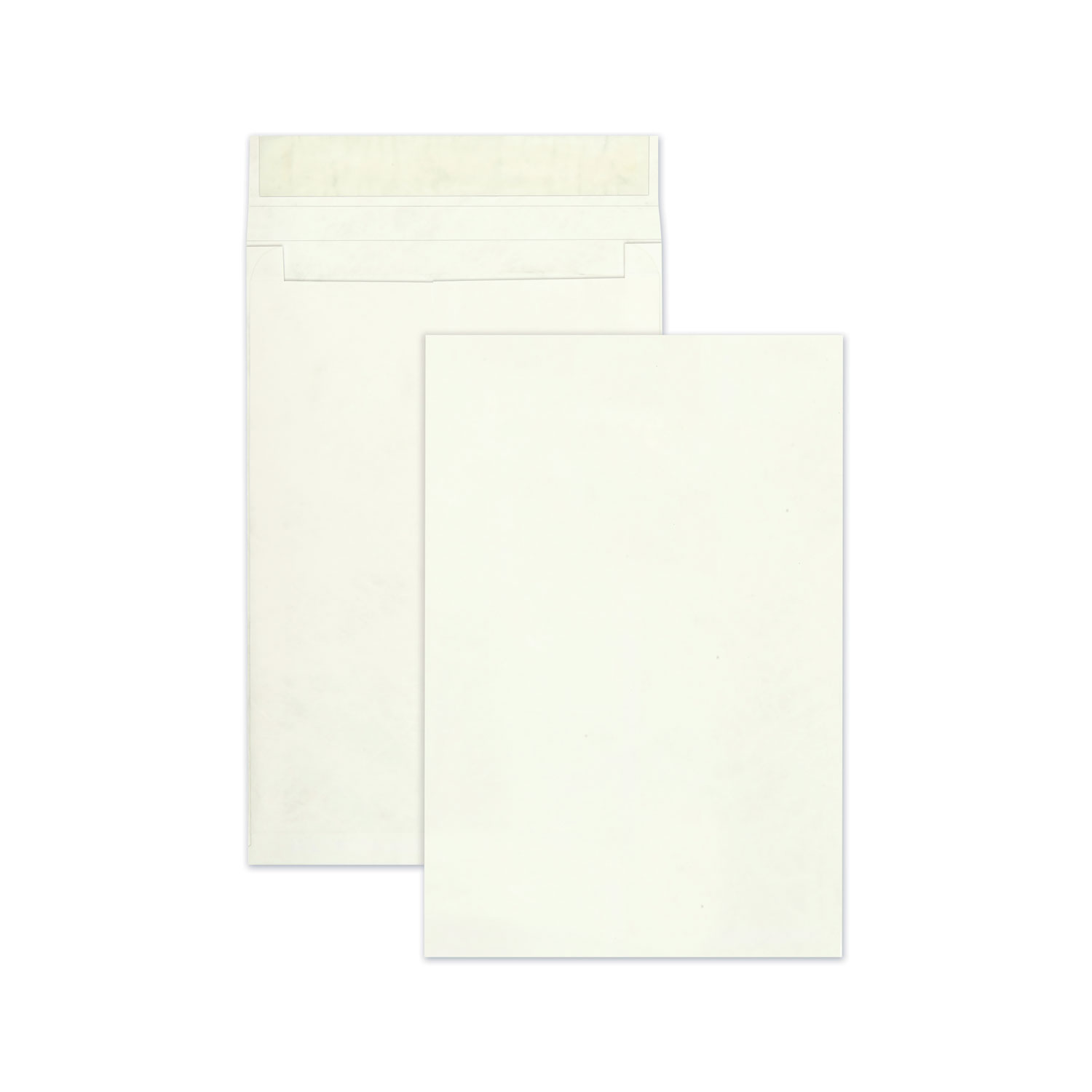 Open End Expansion Mailers, DuPont Tyvek, #15 1/2, Cheese Blade Flap, Redi-Strip Closure, 12 x 16, White, 25/Box