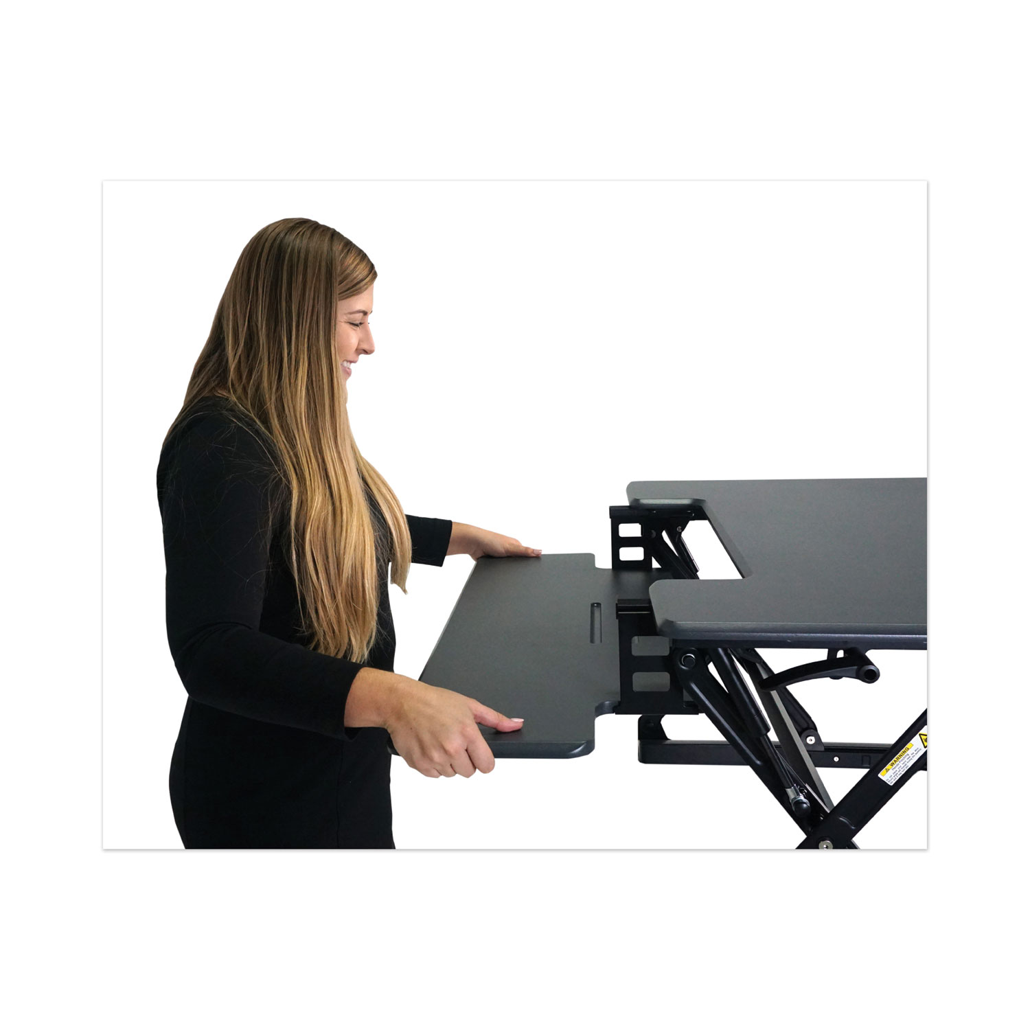 High Rise™ Mobile Adjustable Standing Desk with Keyboard Tray - Victor Tech