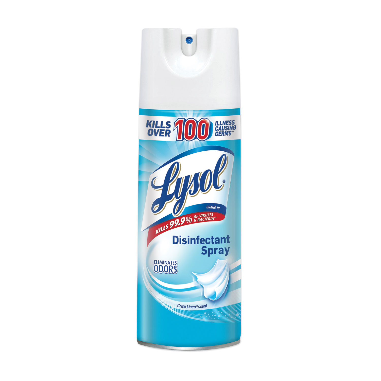  LYSOL Brand 19200-74186 Disinfectant Spray, Crisp Linen Scent, 12.5 oz Aerosol (RAC74186EA) 
