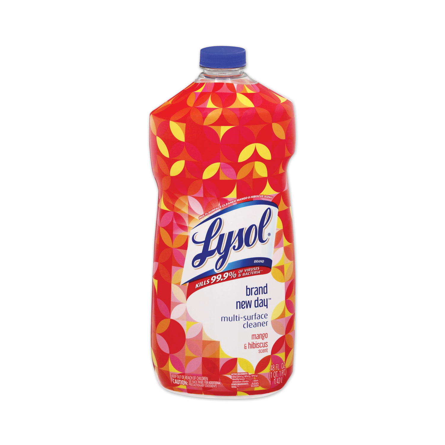  LYSOL Brand 19200-49112 Brand New Day Multi-Surface Cleaner, Mango and Hibiscus Scent, 48 oz Bottle, 6/Carton (RAC49112CT) 