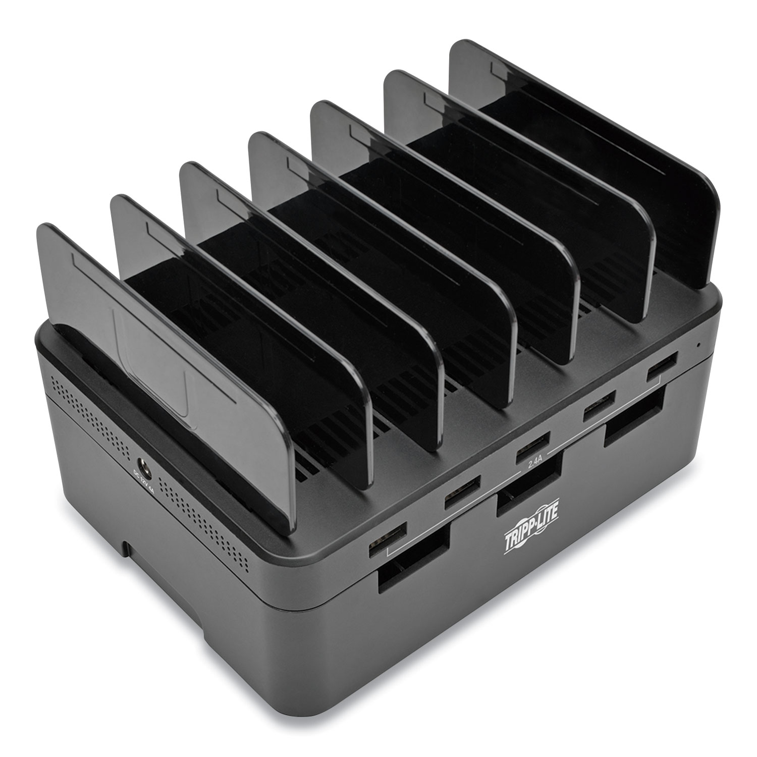  Tripp Lite U280-005-ST Desktop Charging Station with Cable Storage, 5 Devices, 6.6w x 4.9d x 0.79h, Black (TRPU280005ST) 