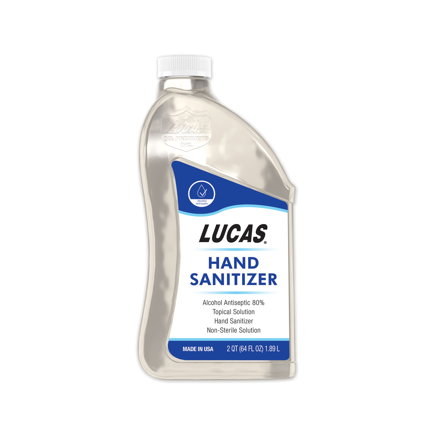 Hand Sanitizer, 0.5 gal Bottle, Unscented, 6/Carton