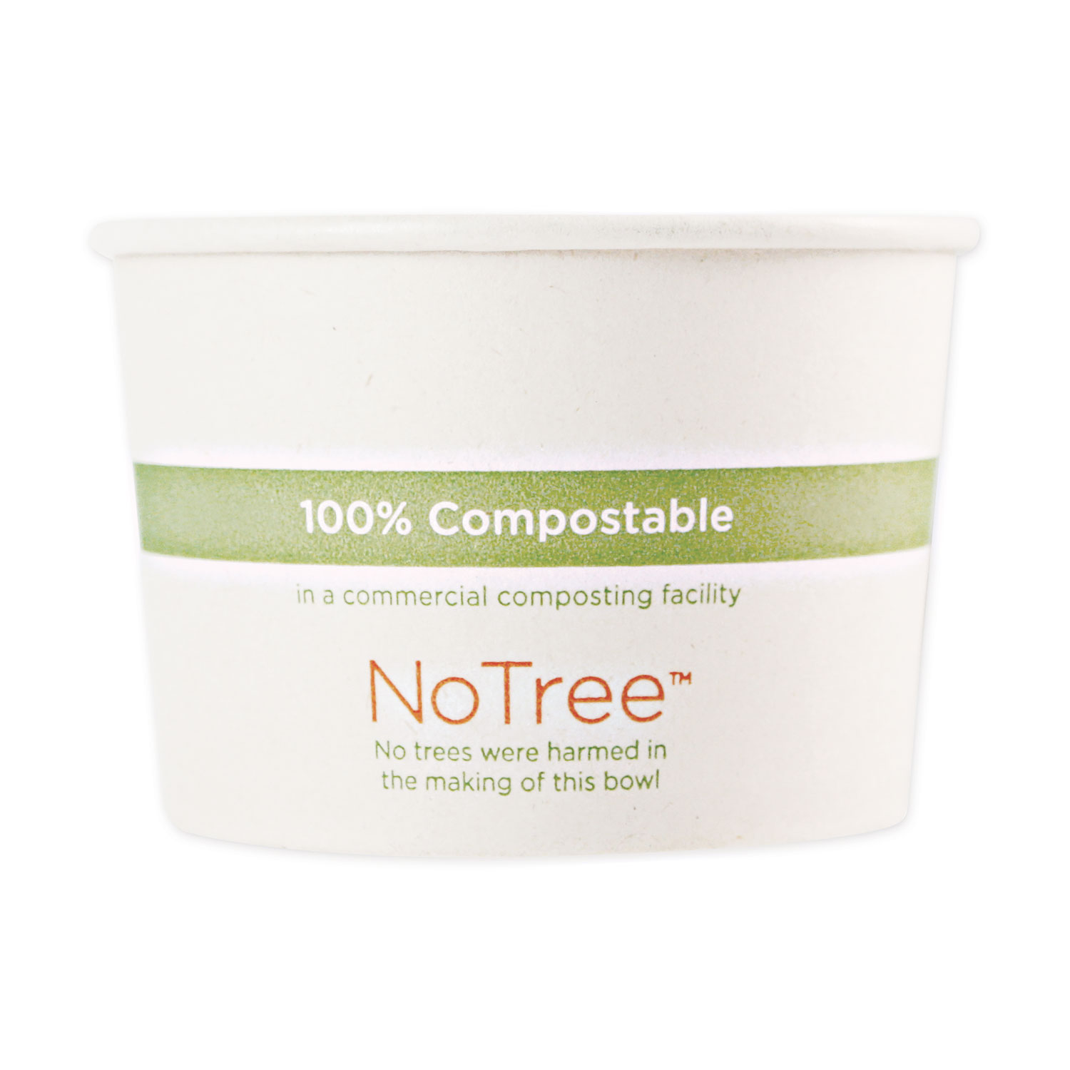 World Centric® No Tree Paper Bowls, 3.4 dia x 2.3, 8 oz, Natural, 1,000/Carton