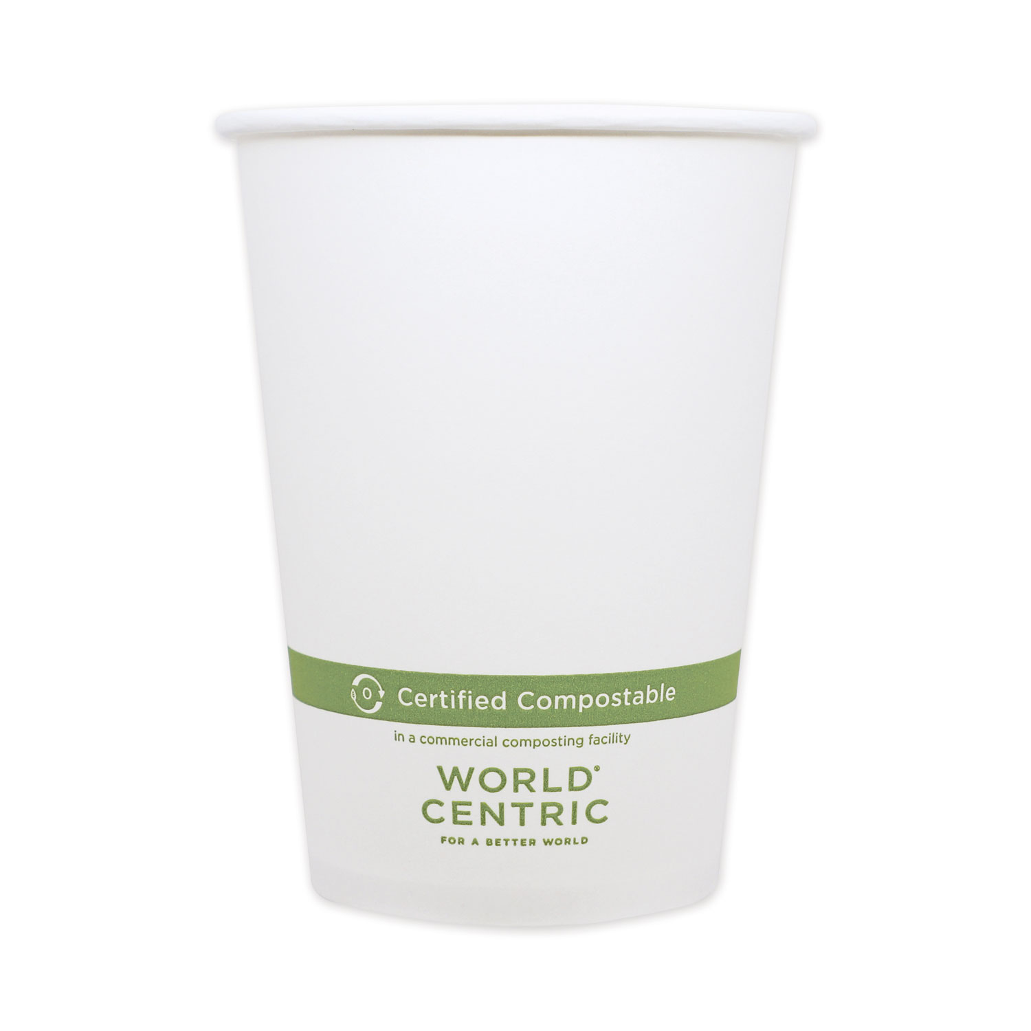 World Centric® Paper Bowls, 4.4 dia x 5.8, 32 oz, White, 500/Carton