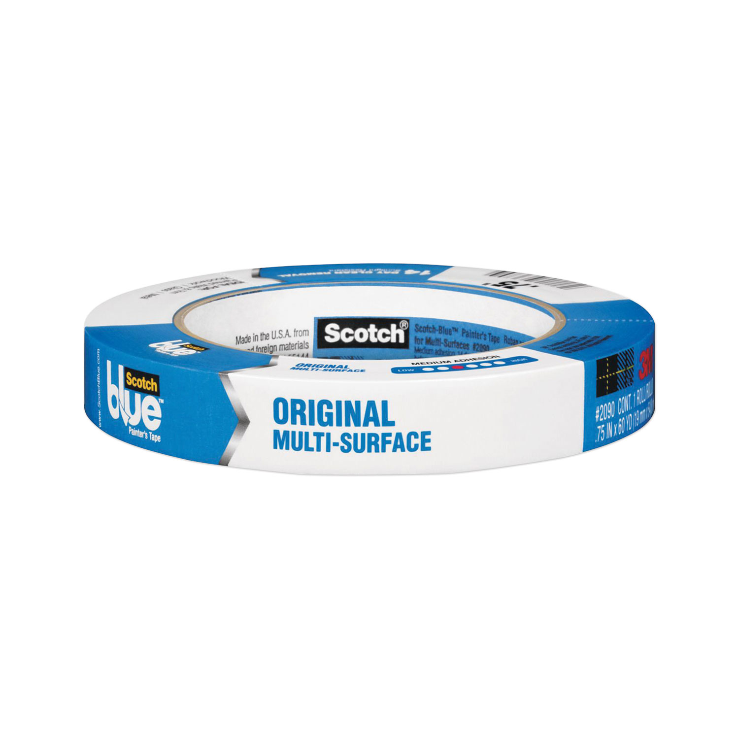 ScotchBlue™ Original Multi-Surface Painters Tape, 3 Core, 0.70 x 60 yds, Blue