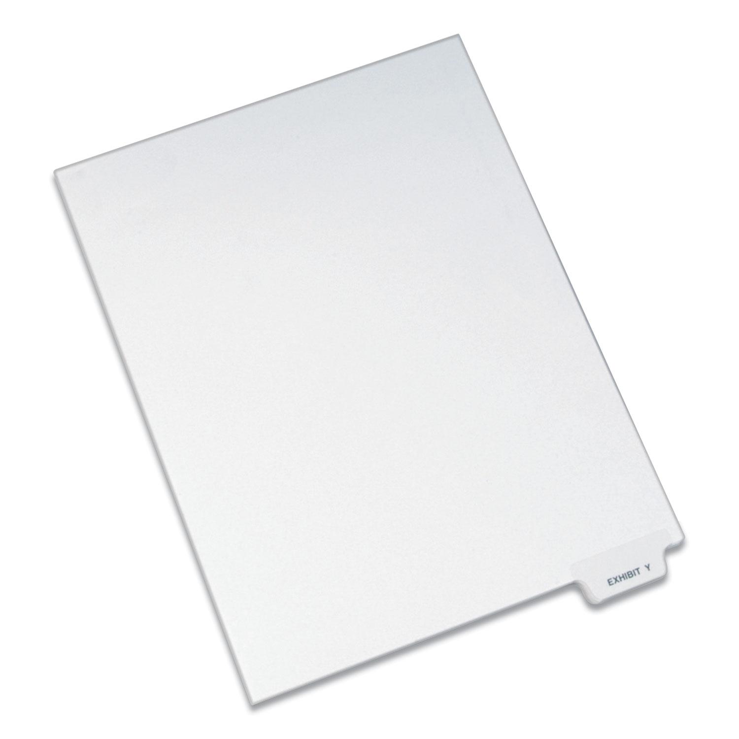 Avery-Style Preprinted Legal Bottom Tab Dividers, 26-Tab, Exhibit Y, 11 x 8.5, White, 25/Pack