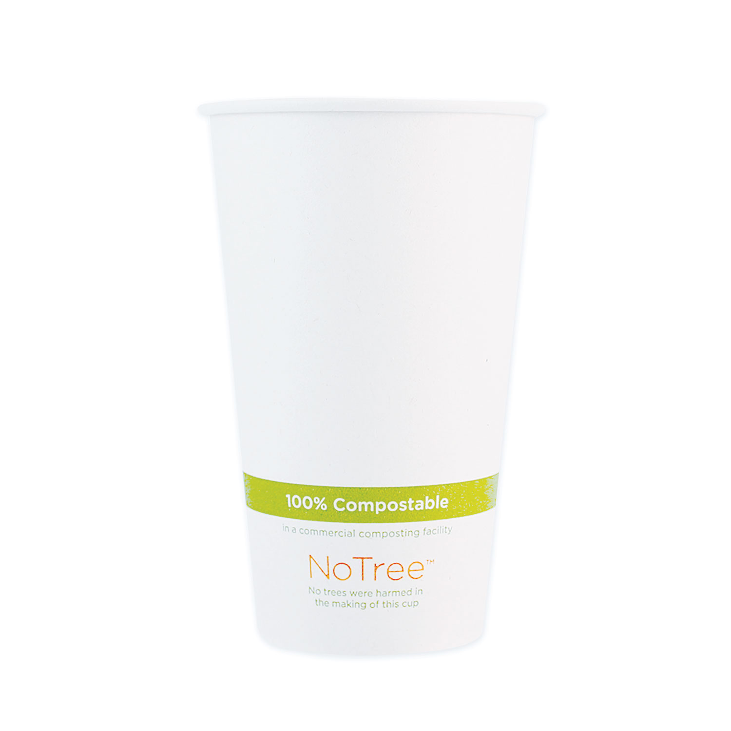  World Centric CUSU16 NoTree Paper Hot Cups, 16 oz, Natural, 1,000/Carton (WORCUSU16) 