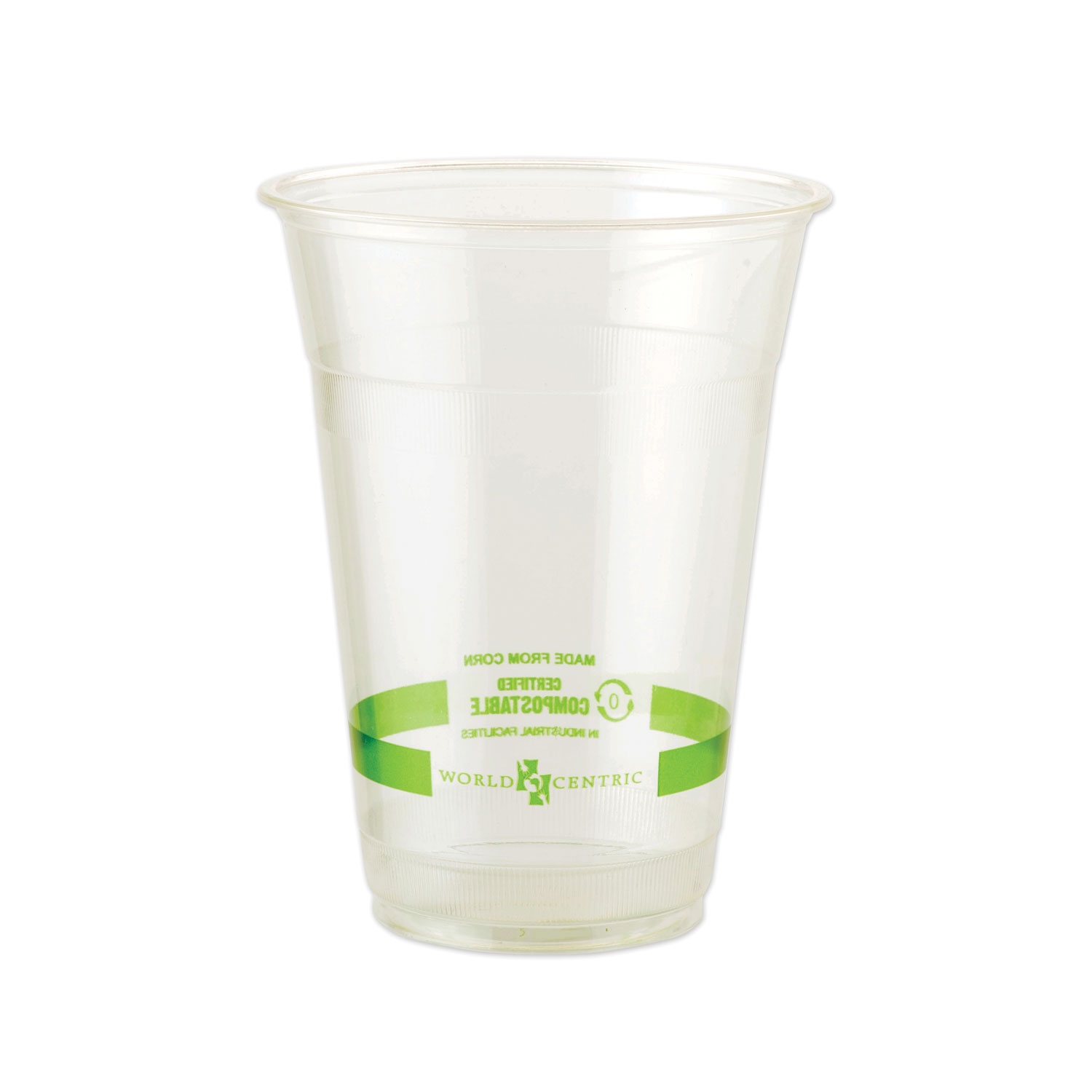 World Centric® Clear Cold Cups, 16 oz, Clear, 1,000/Carton