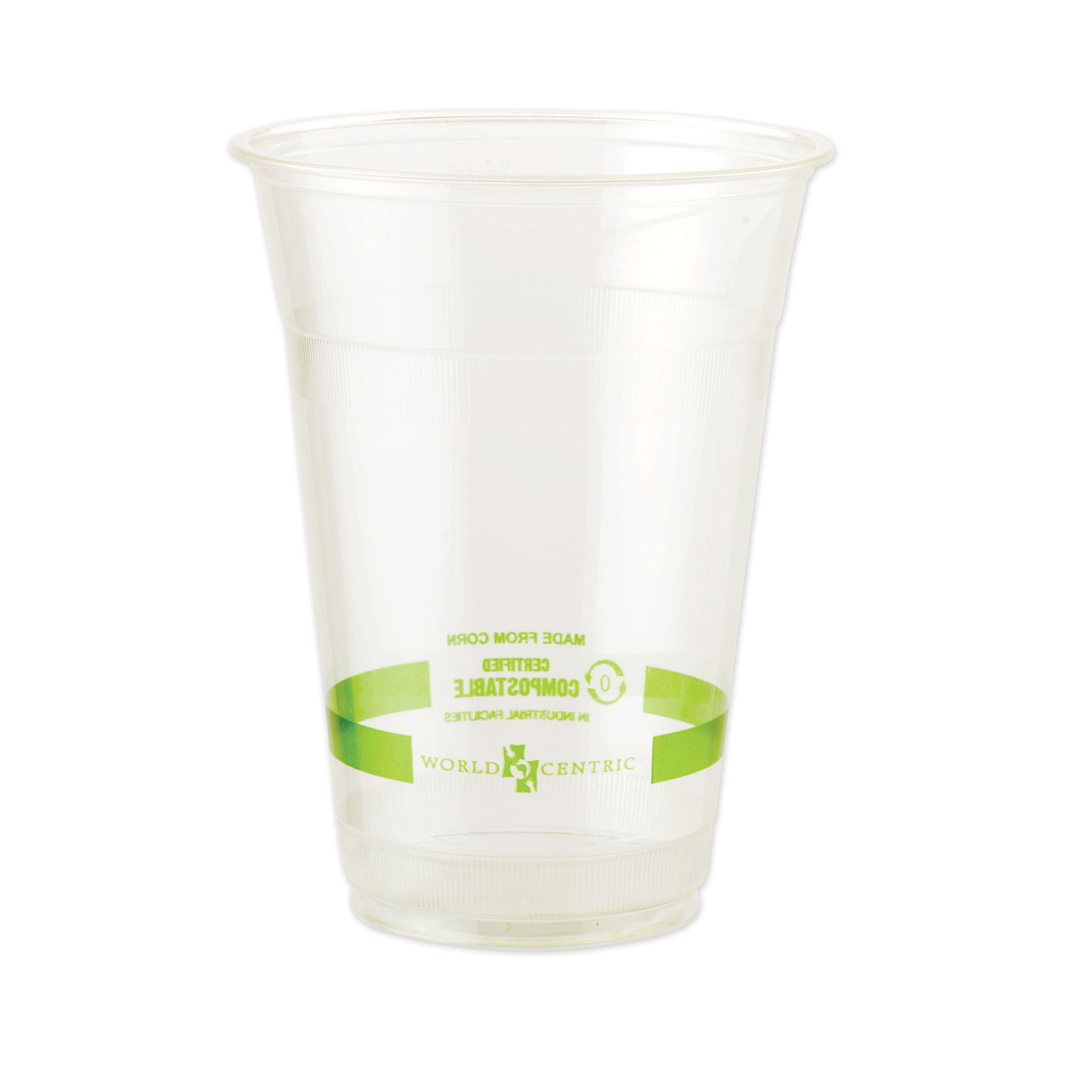 World Centric® Clear Cold Cups, 20 oz, Clear, 1,000/Carton