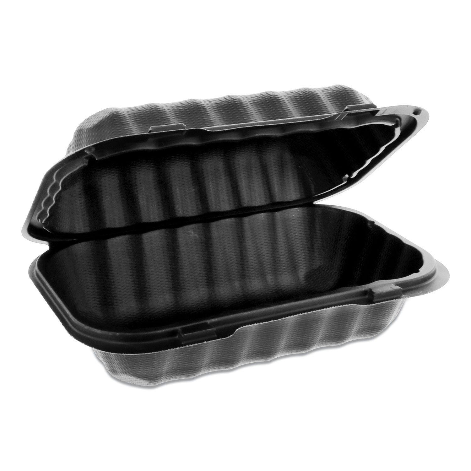  Pactiv YCNB809610000 EarthChoice SmartLock Microwavable Hinged Lid Containers, 9 x 6 x 3.25, Black, 270/Carton (PCTYCNB80961000) 