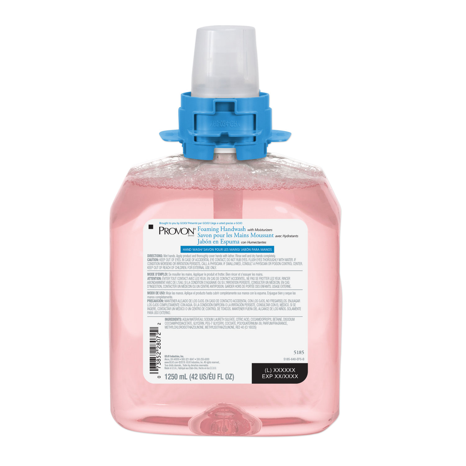 PROVON® Foam Handwash with Advanced Moisturizers, Refreshing Cranberry, 1250 mL Refill, 4/Carton