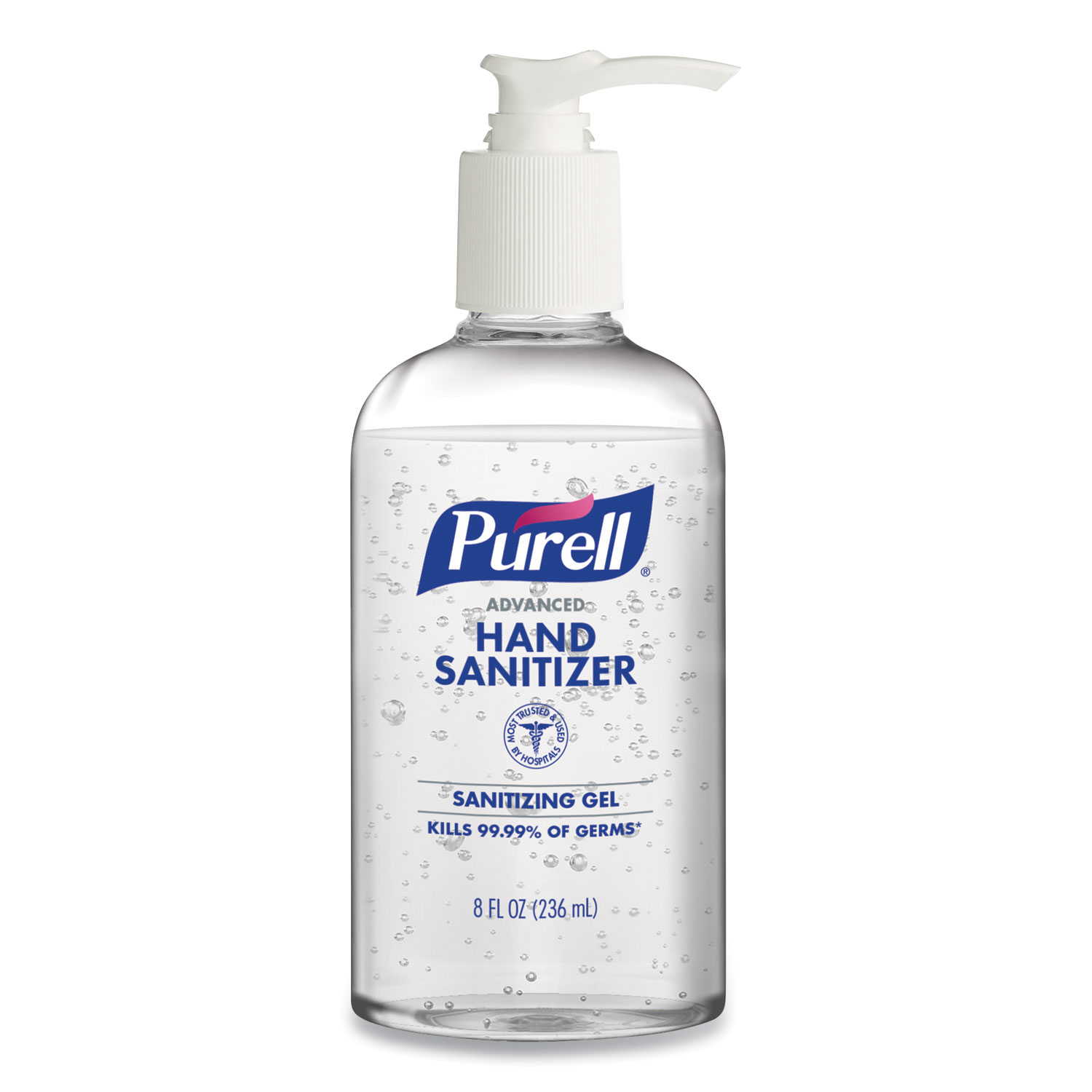  Purell Advanced Gel Hand Sanitizer, 8 oz Pump Bottle, 12/Case (GOJ404012S) 