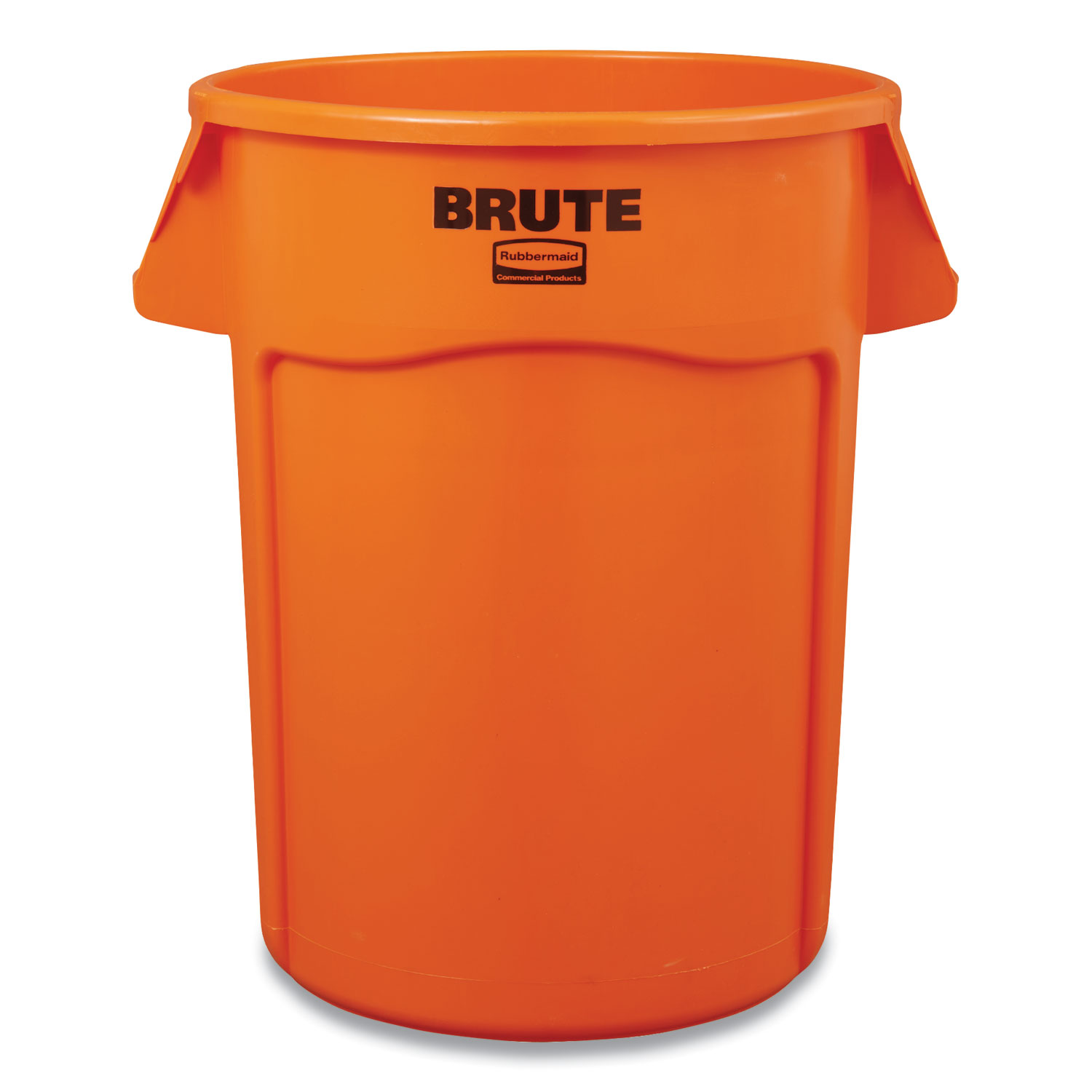 Rubbermaid® Commercial Brute Round Containers, 32 gal, Orange