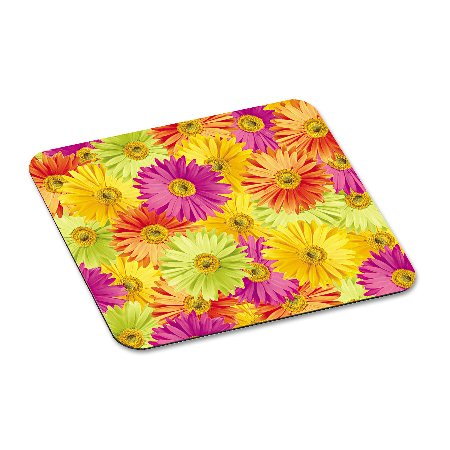  3M MP114DS Mouse Pad with Precise Mousing Surface, 9 x 8 x 1/8, Daisy Design (MMMMP114DS) 