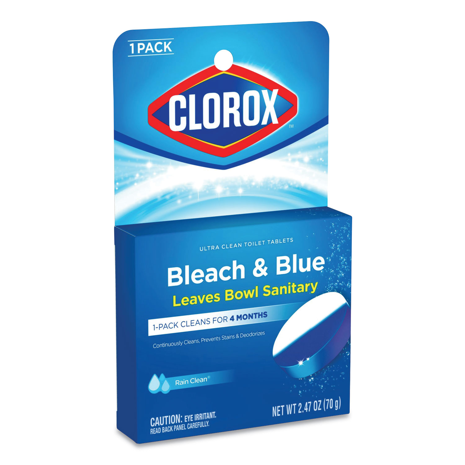 Bleach And Blue Automatic Toilet Bowl Cleaner Rain Clean 2 47 Oz Tablet Boss Office And Computer Products
