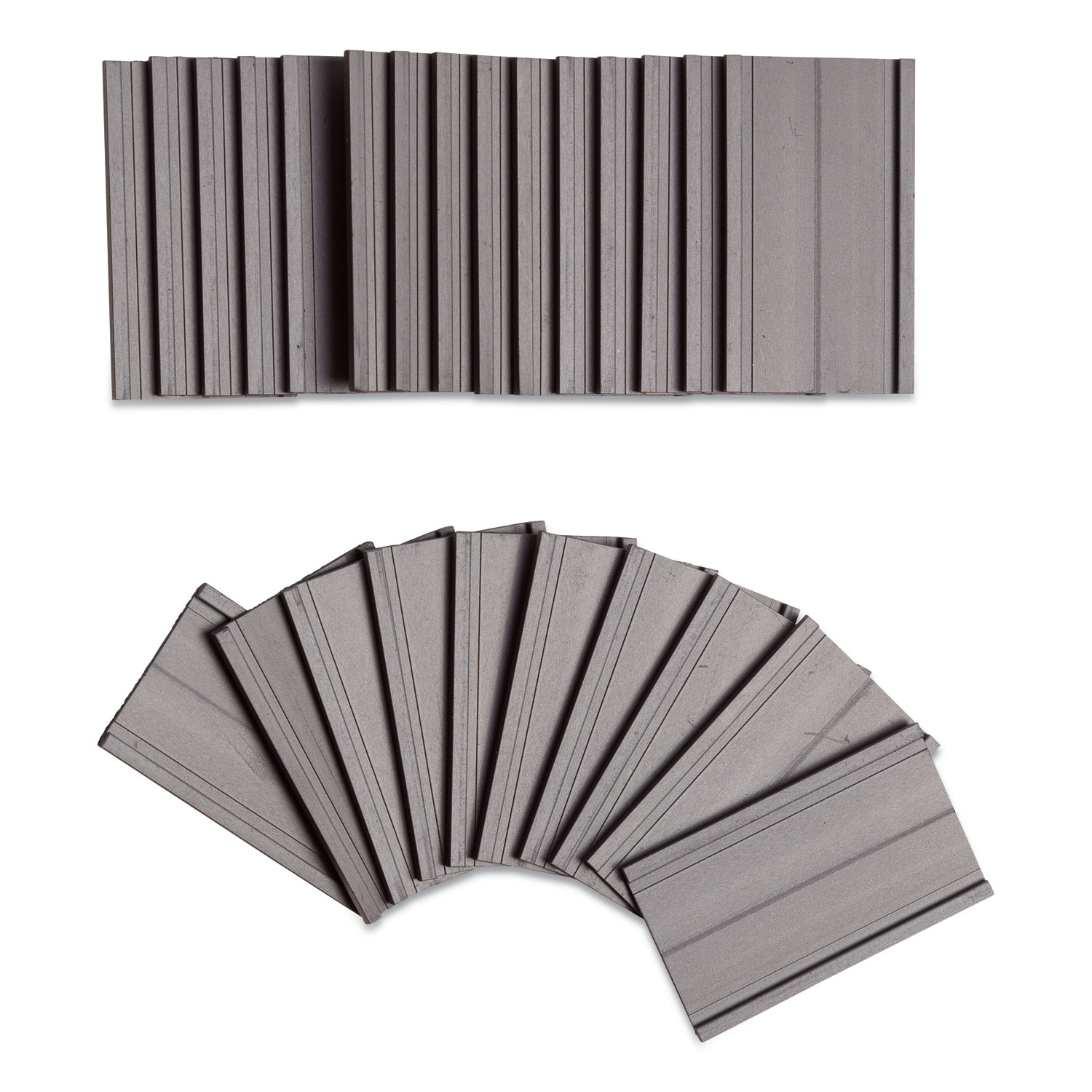 Magnetic Card Holders, 2 x 1, Black, 25/Pack