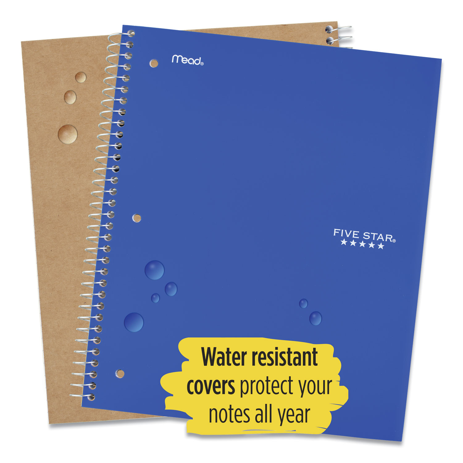 Wirebound Notebook with Two Pockets by Five Star® MEA06206