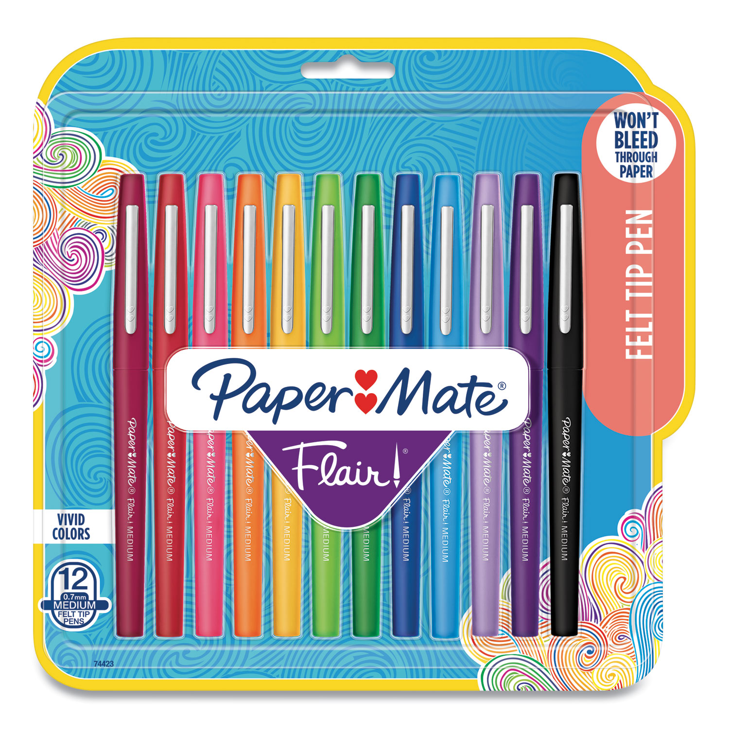 Paper Mate Limited Edition Point Guard Flair Stick Porous Point Pen, Medium  0.7mm, Tropical Ink/Barrel, 24/Set - BuyDirect