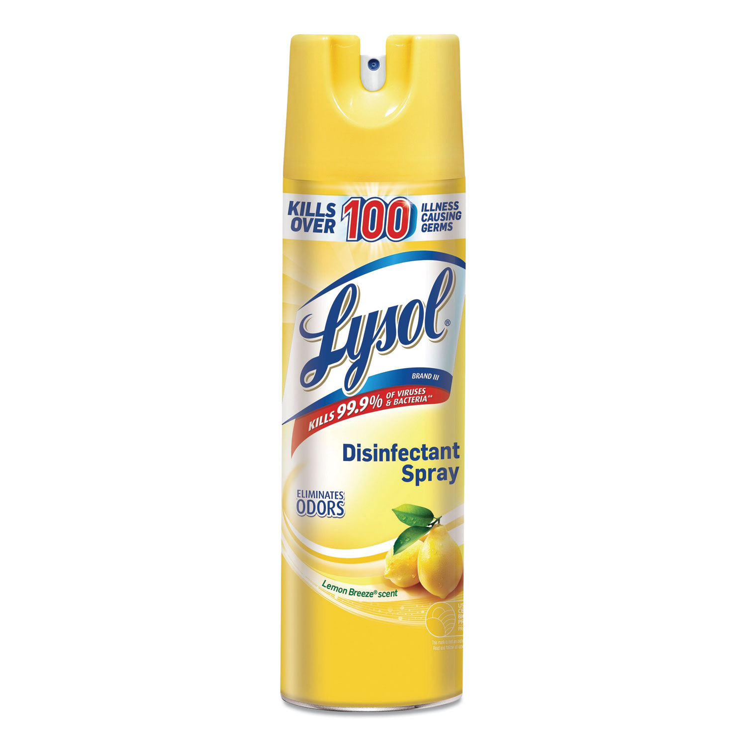  LYSOL Brand 19200-96322 Disinfectant Spray, Lemon Breeze, 19 oz Aerosol, 6/Carton (RAC96322CT) 