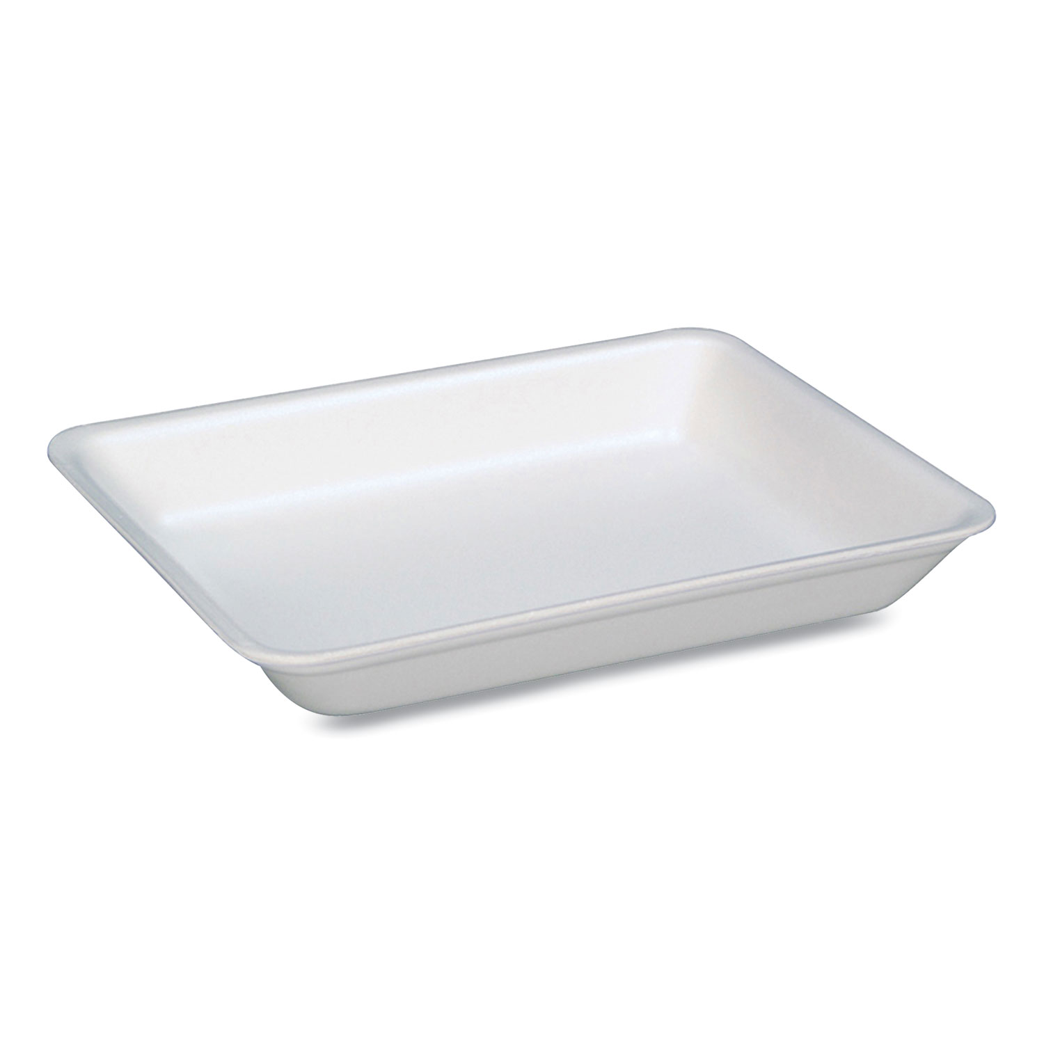 Pactiv Supermarket Trays, #4D, 8.63 x 6.56 x 1.27. White, 400/Carton