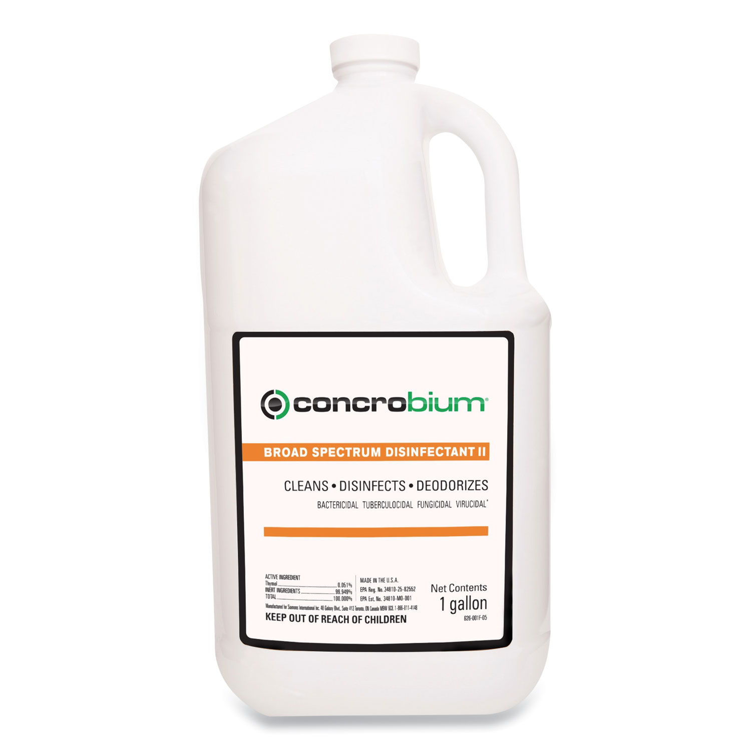 Concrobium® Broad Spectrum Disinfectant Cleaner, Light Spice, 1 gal Bottle