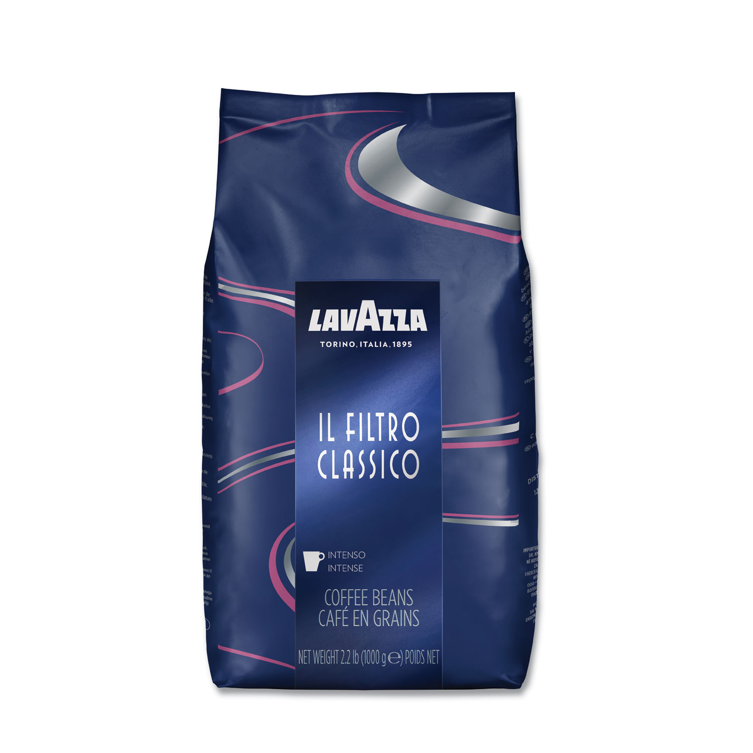  Lavazza 3445 Filtro Classico Whole Bean Coffee, Dark and Intense, 2.2 lb Bag (LAV3445) 