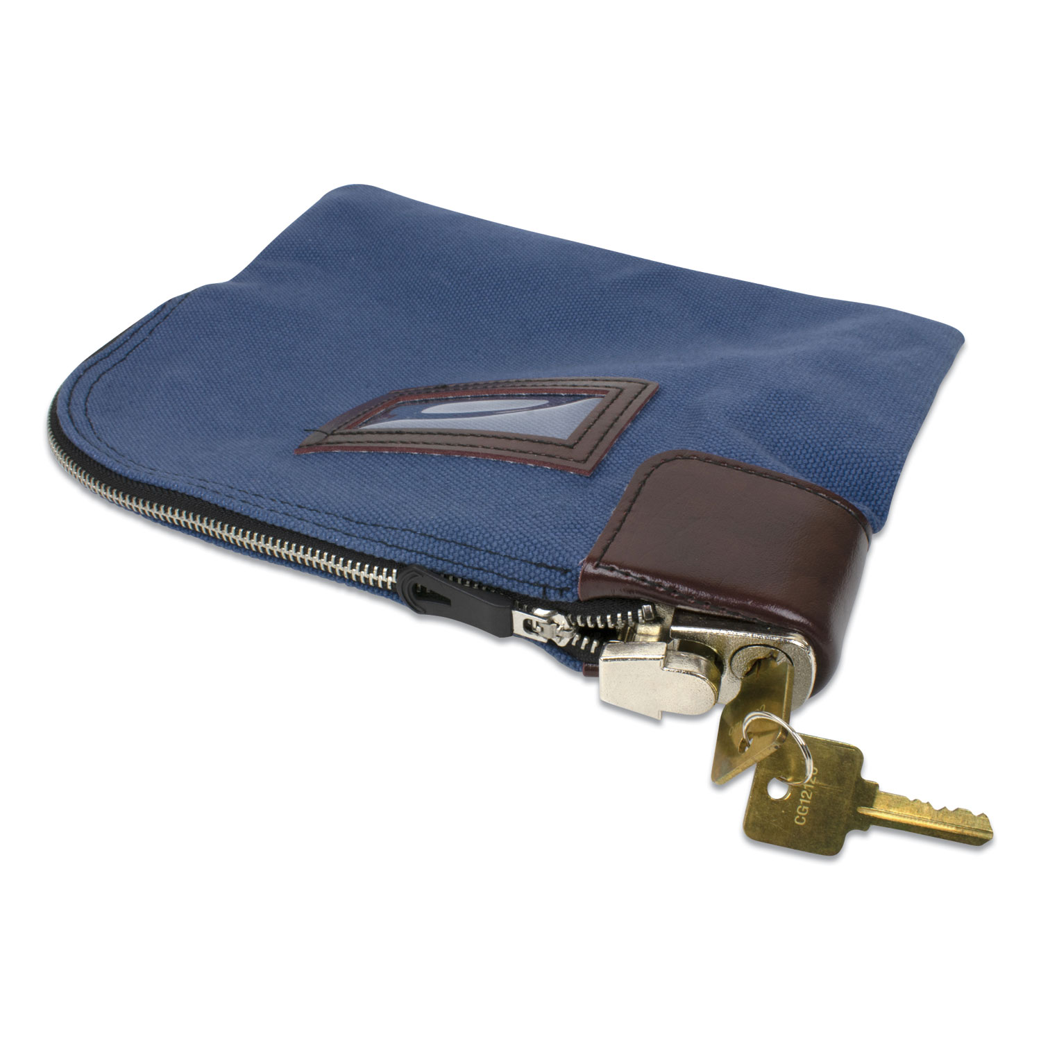  CONTROLTEK 530980 Fabric Deposit Bag, Locking, 8.5 x 11 x 1, Nylon, Blue (CNK530980) 