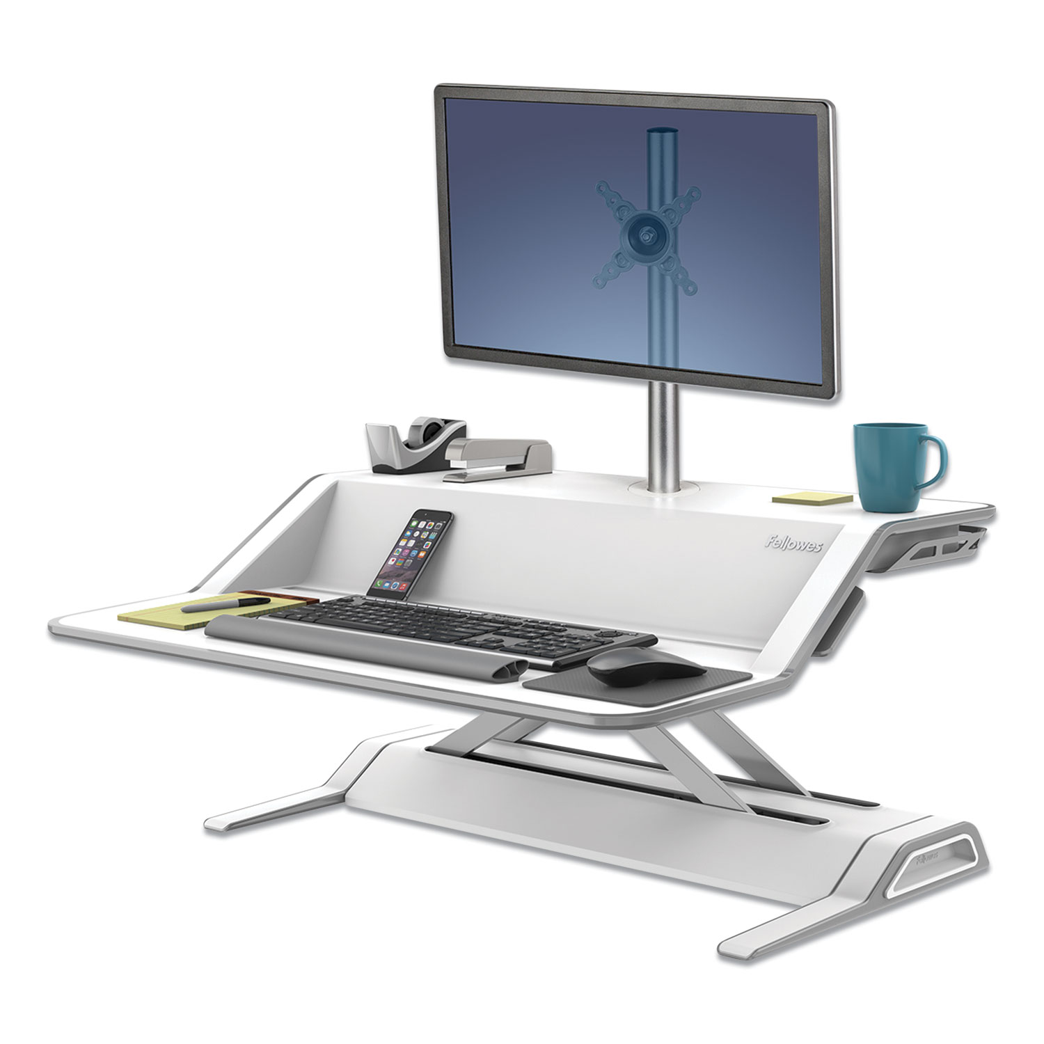 Ergo-Comfort Fixed-Mount Under Desk CPU Holder, Supports 60 lb, 7w