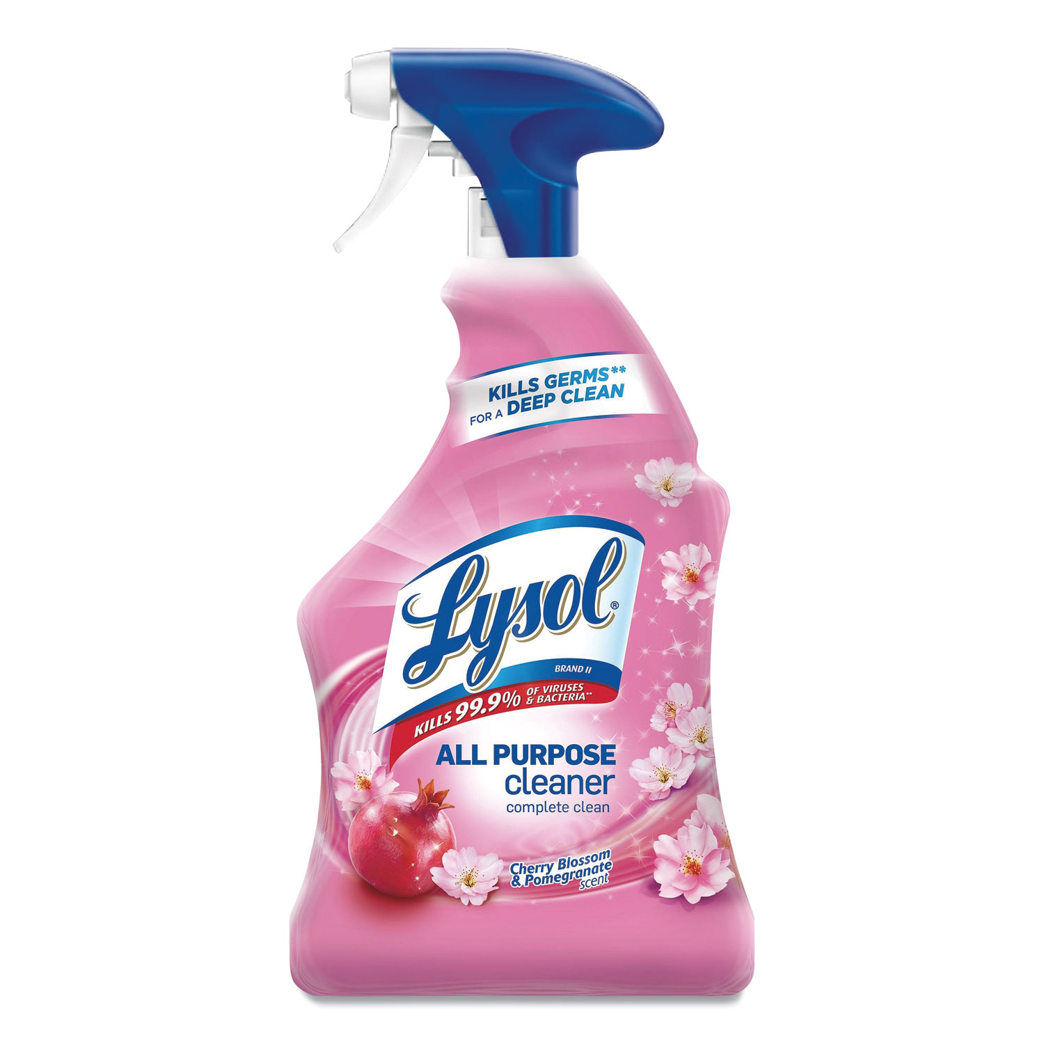  LYSOL Brand 19200-95367 Ready-to-Use All-Purpose Cleaner, Cherry Blossom and Pomegranate, 22 oz, Trigger Spray Bottle, 6/Carton (RAC95367CT) 