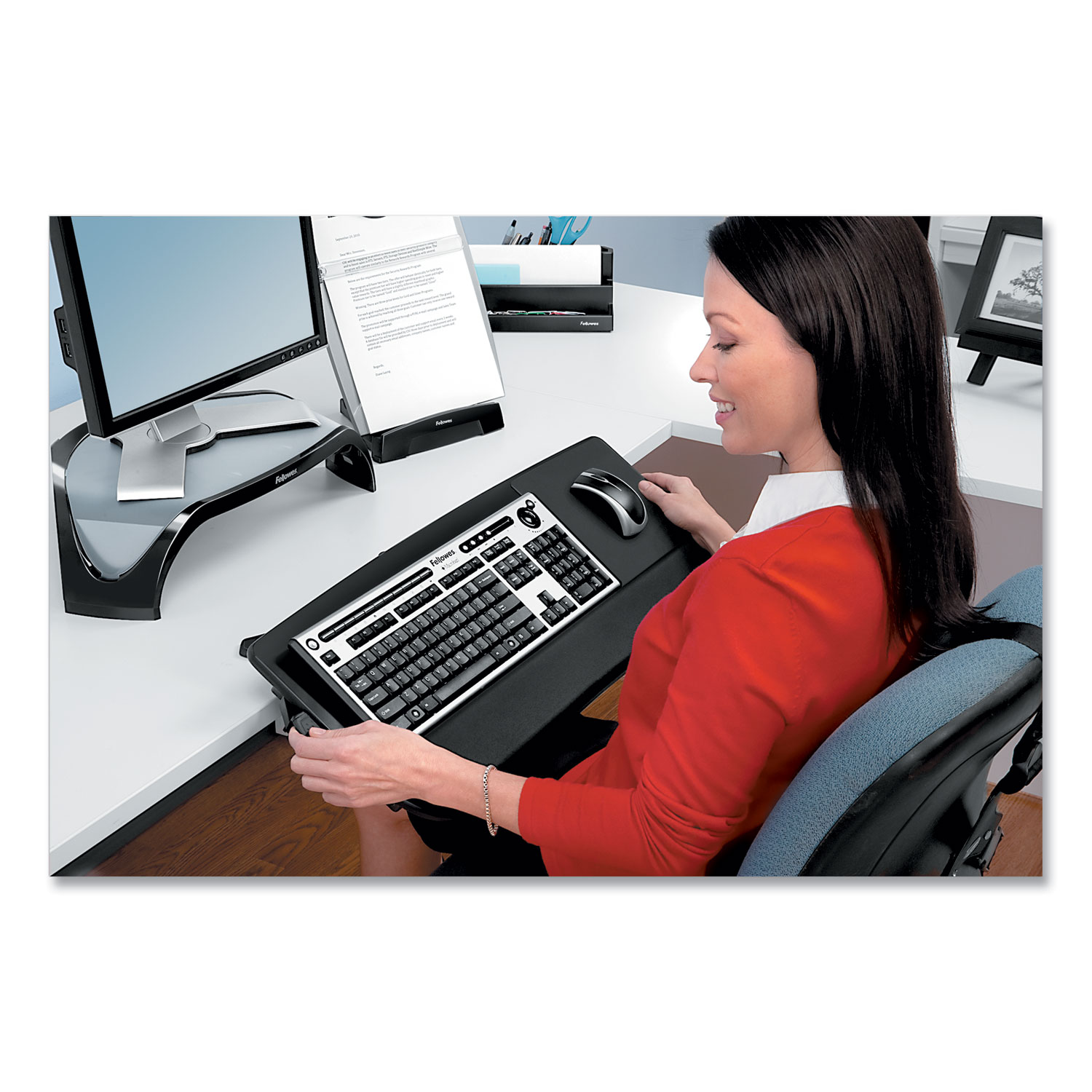 FEL8060101 Fellowes Tilt 'n Slide Keyboard Manager - Zuma