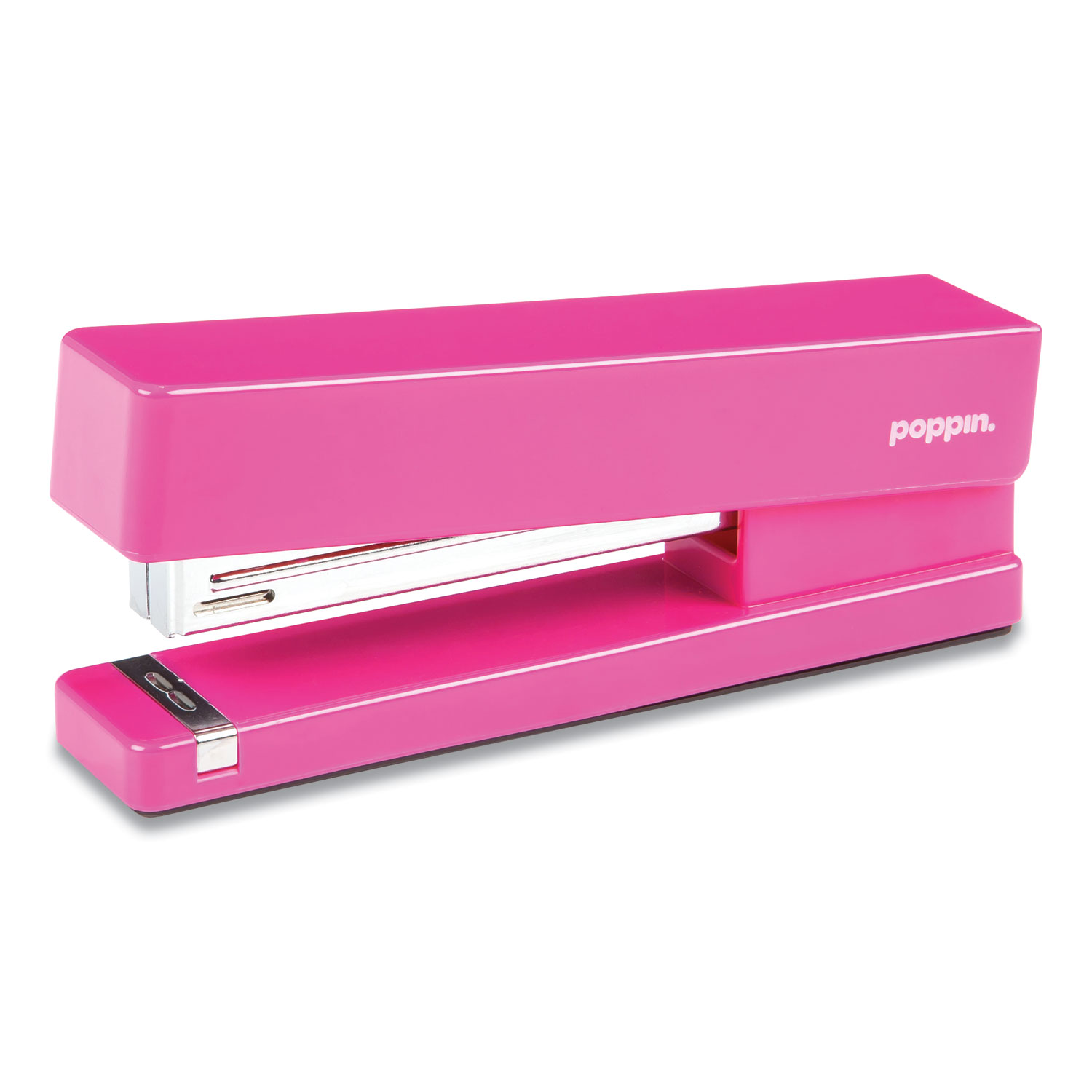  Poppin 100155 Desktop Stapler, 20-Sheet Capacity, Pink (PPJ49060) 