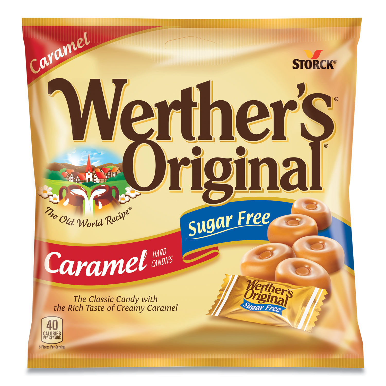  Werther's Original SUL831498 Hard Candies, Caramel, Individually Wrapped, 2.75 oz (WRT953881) 
