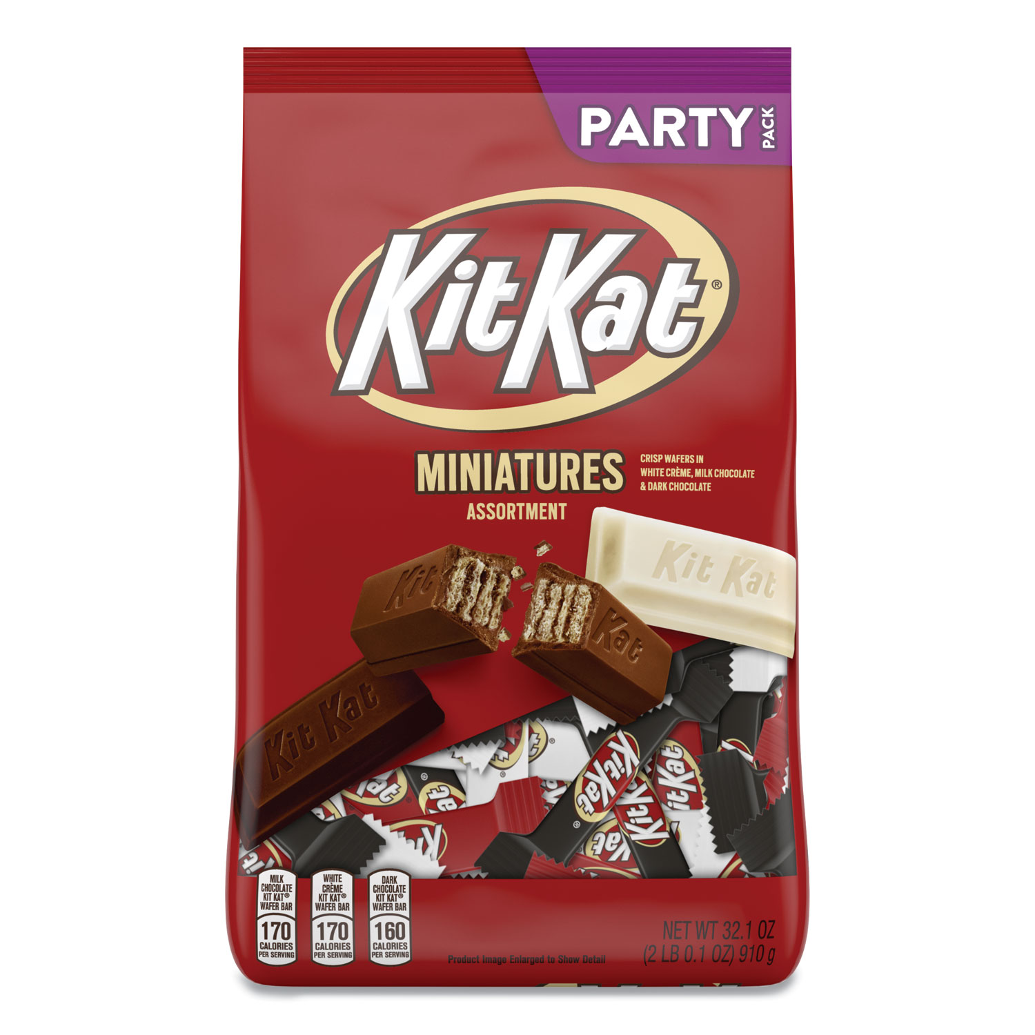  Kit Kat HEC22673 Miniatures Party Bag, Assorted, 32.1 oz (KKT2721957) 