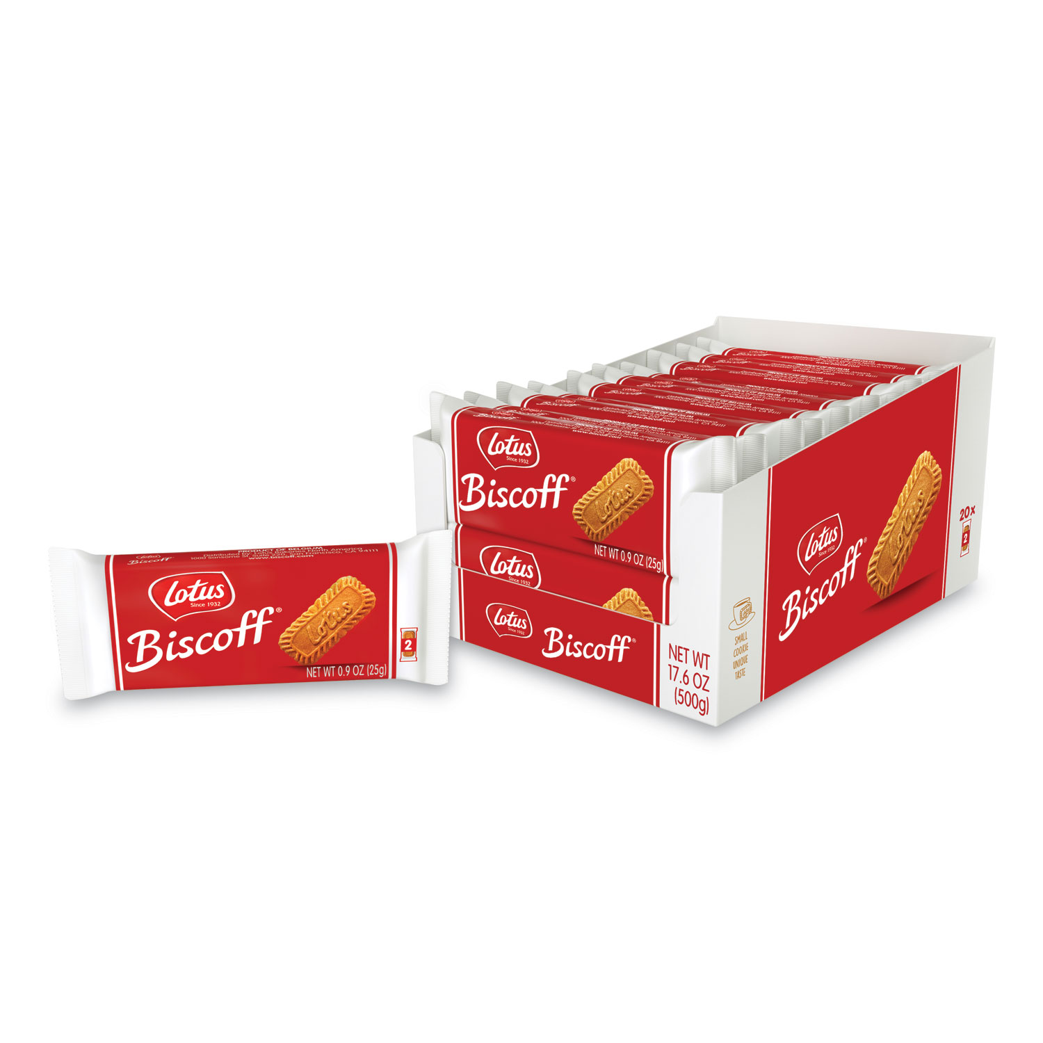  Biscoff LOT53613 Cookies, Caramel, 0.9 oz, 20/Box (LTB71266) 