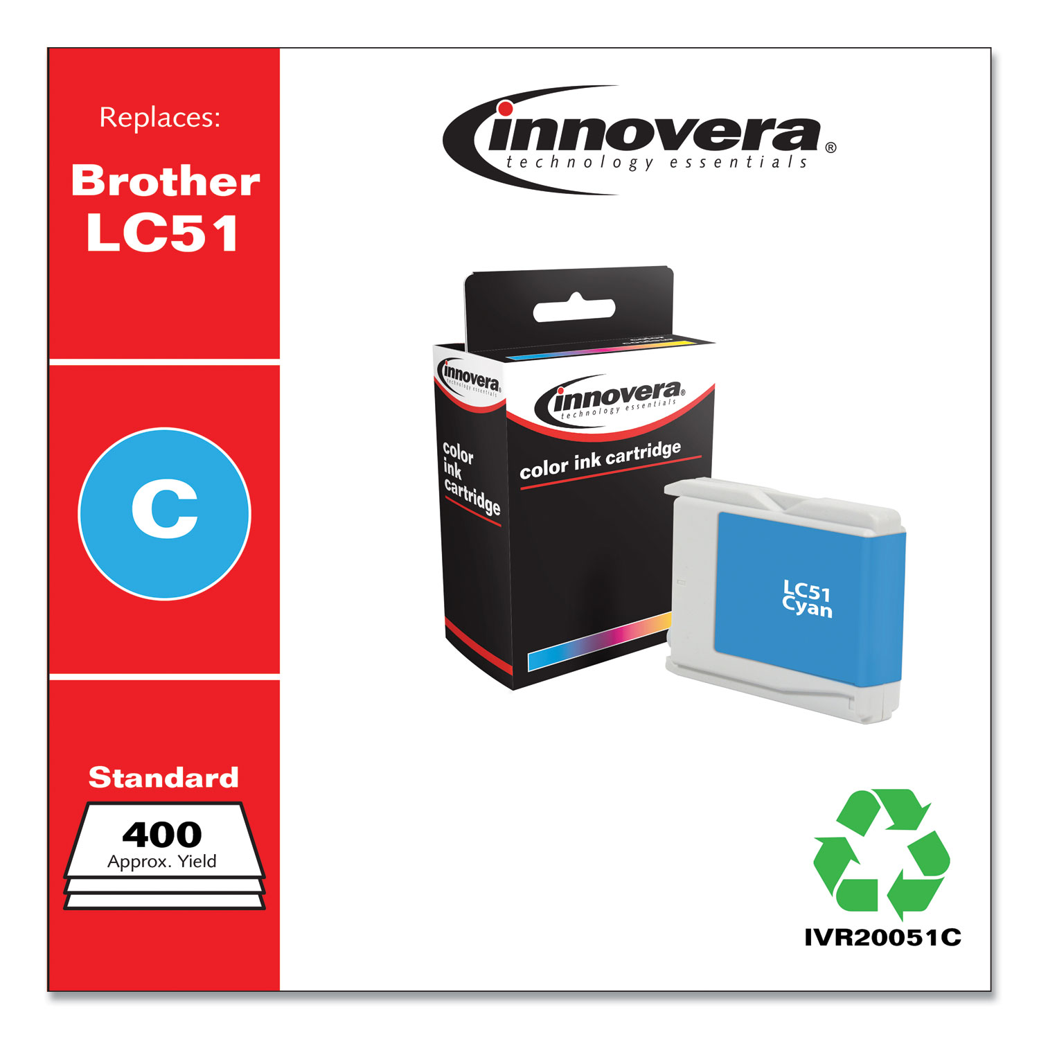 Innovera - 20051M Compatible Ink, 400 Page-Yield, Magenta, Sold as 1 EA