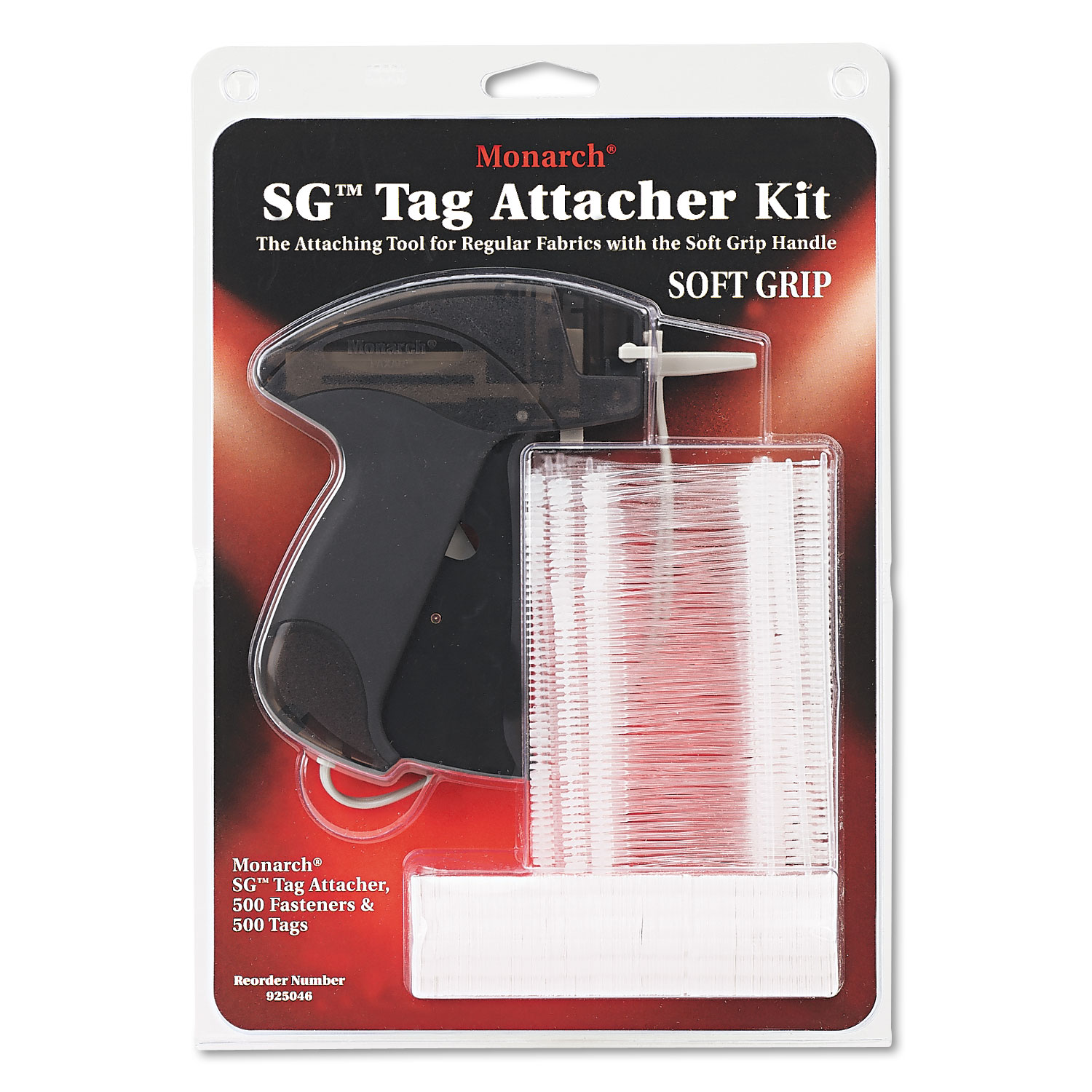 SG Tag Attacher Gun, 2 Tagger Tail Fasteners, Smoke