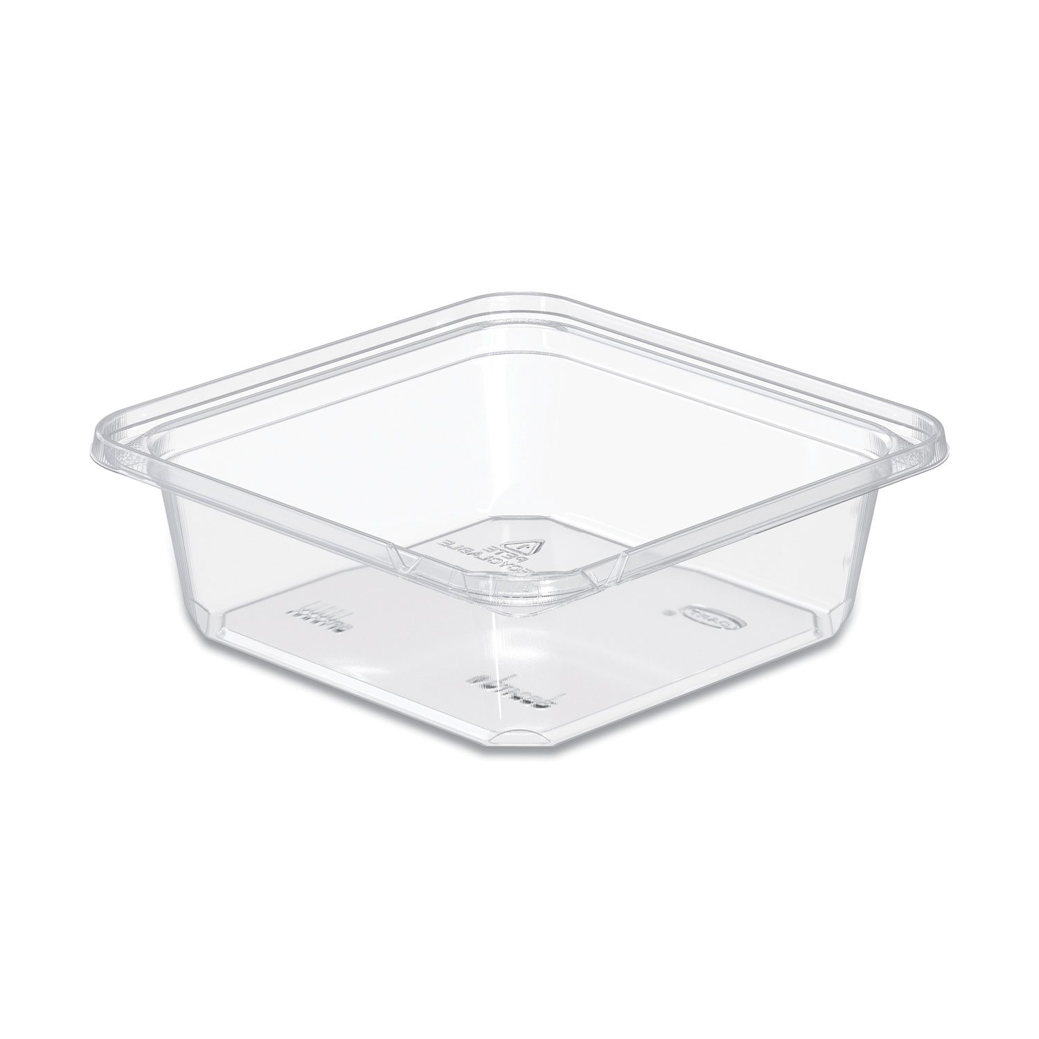 TamperGuard Snack Boxes, 24 oz, 6.3 x 6.3 x 2.1, Clear, Plastic, 300/Carton
