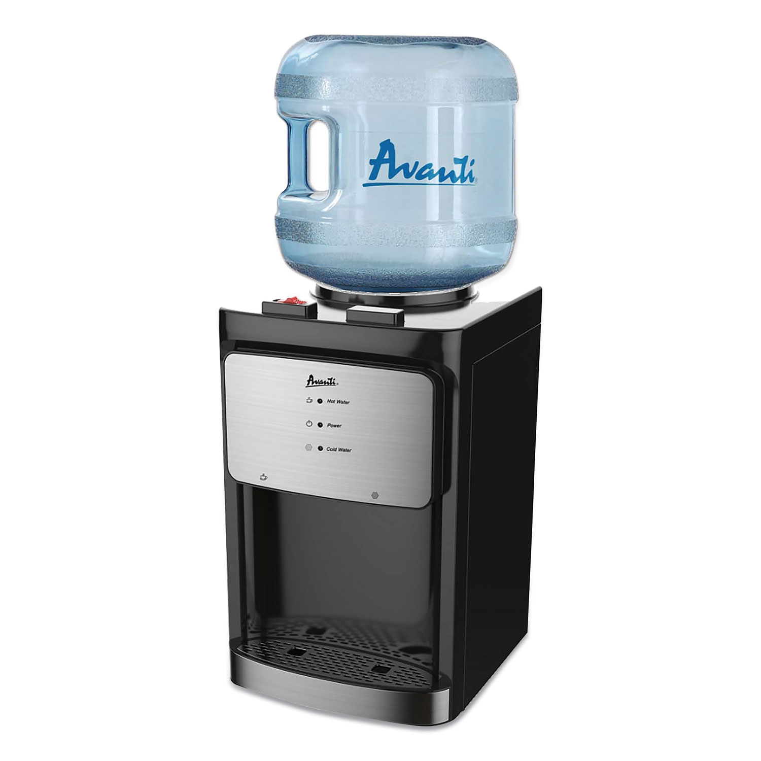Avanti Counter Top Thermoelectric Hot and Cold Water Dispenser, 3 to 5 gal, 12 x 13 x 20, Black