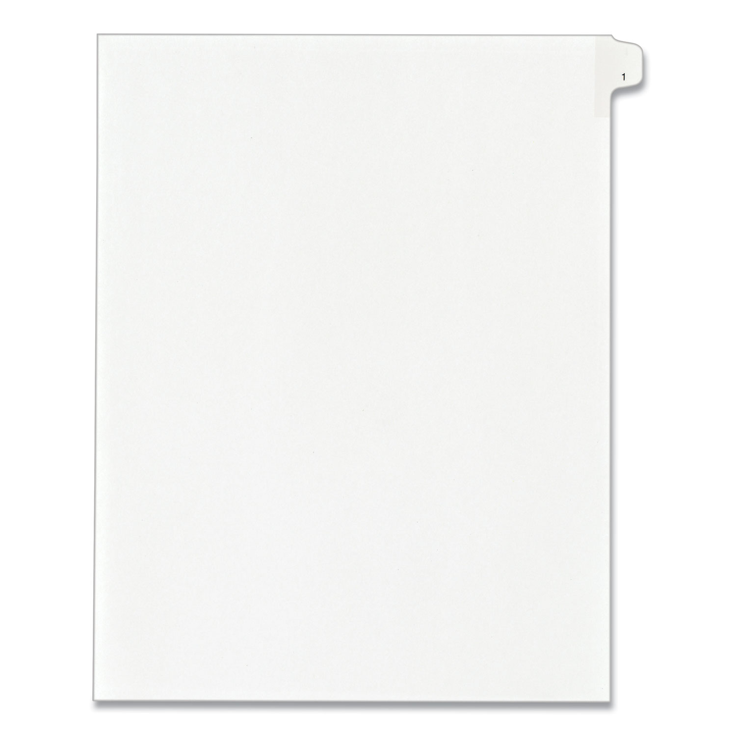 Preprinted Legal Exhibit Side Tab Index Dividers, Allstate Style, 10-Tab, 1, 11 x 8.5, White, 25/Pack