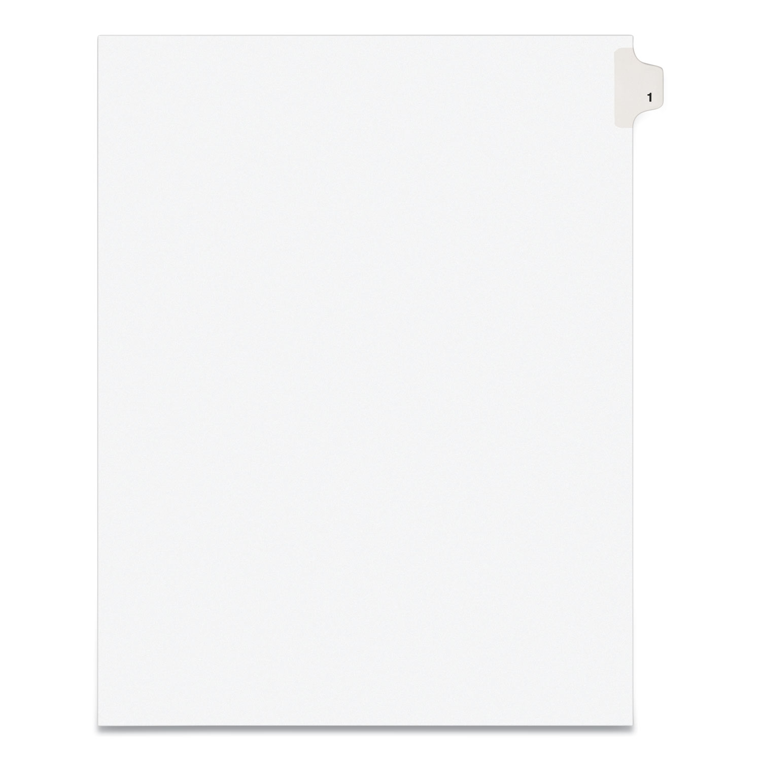 Preprinted Legal Exhibit Side Tab Index Dividers, Avery Style, 10-Tab, 1, 11 x 8.5, White, 25/Pack