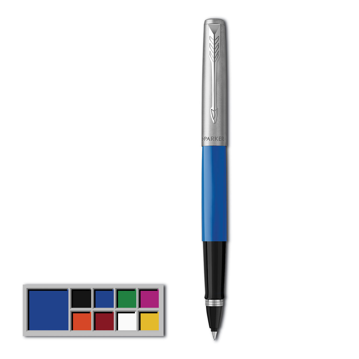  Parker 2096889 Jotter Originals Rollerball Pen, Fine 0.5 mm, Black Ink/Blue Barrel (PAR2096889) 