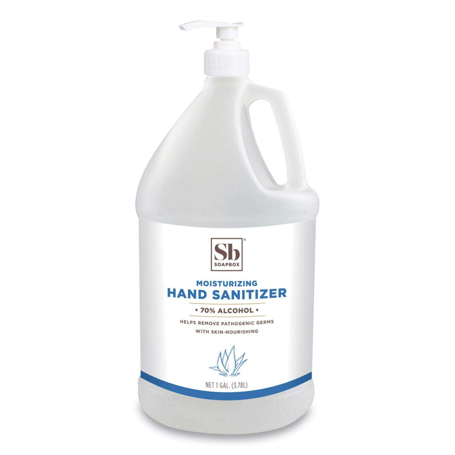  Soapbox 77171 70% Alcohol Scented Gel Hand Sanitizer, 1 gal Pump Bottle, Citrus (SBX77171EA) 