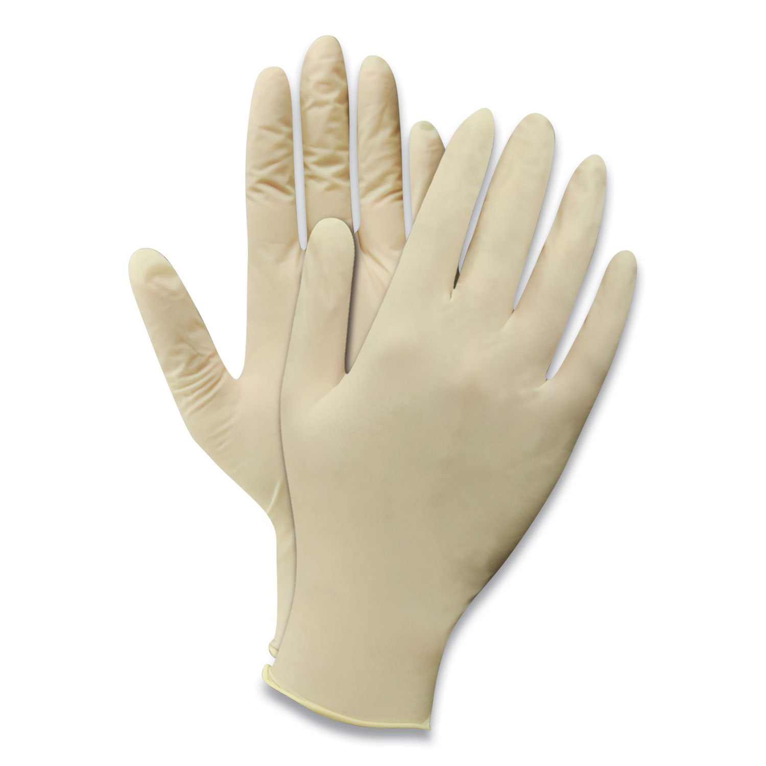  GN1 AG45100TL Disposable Powder-Free Latex Gloves, Natural White, Large, 100/Box (GN1AG45100TL) 