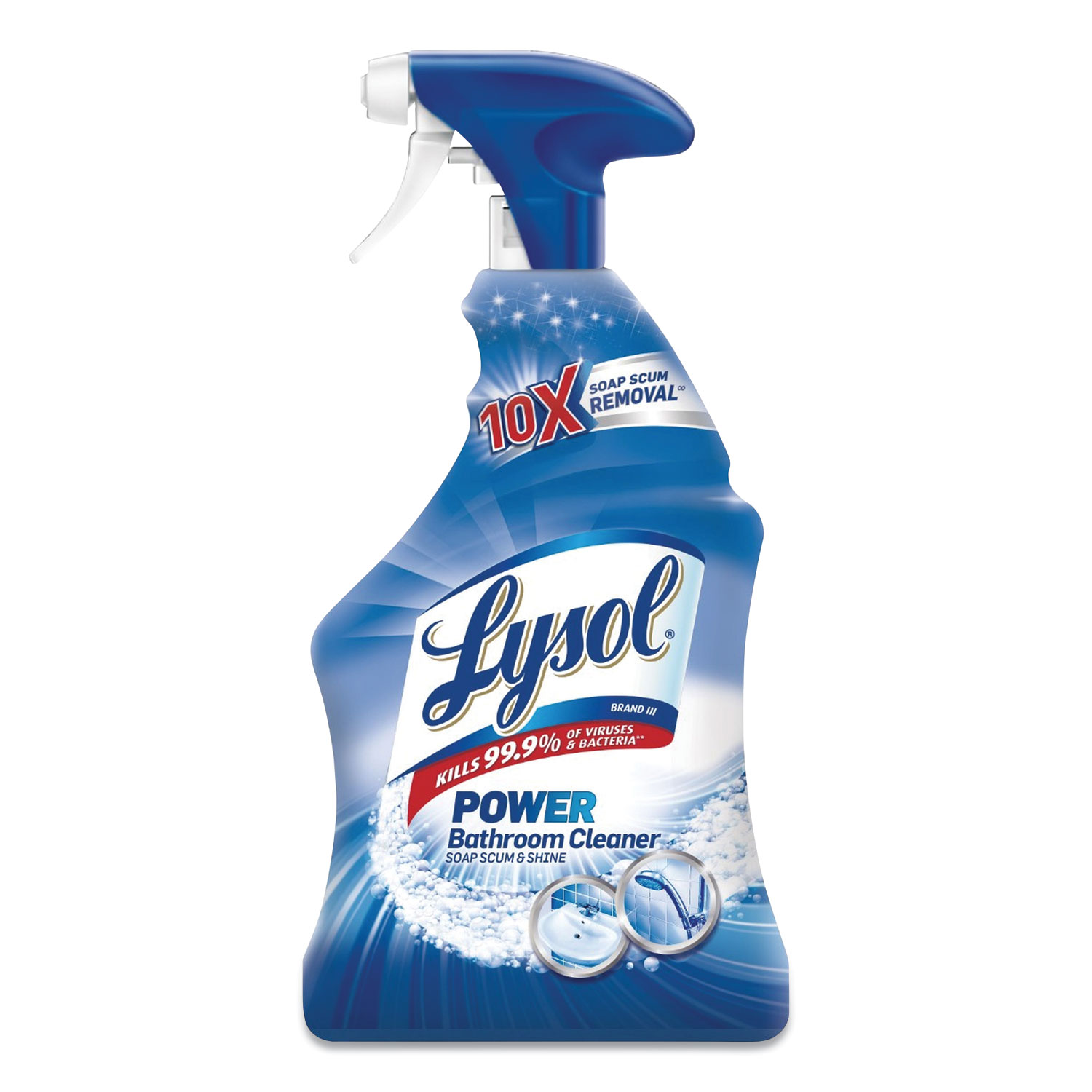 LYSOL® Brand Disinfectant Bathroom Cleaners, Liquid, Island Breeze, 22 oz Trigger Spray Bottle, 6/Carton
