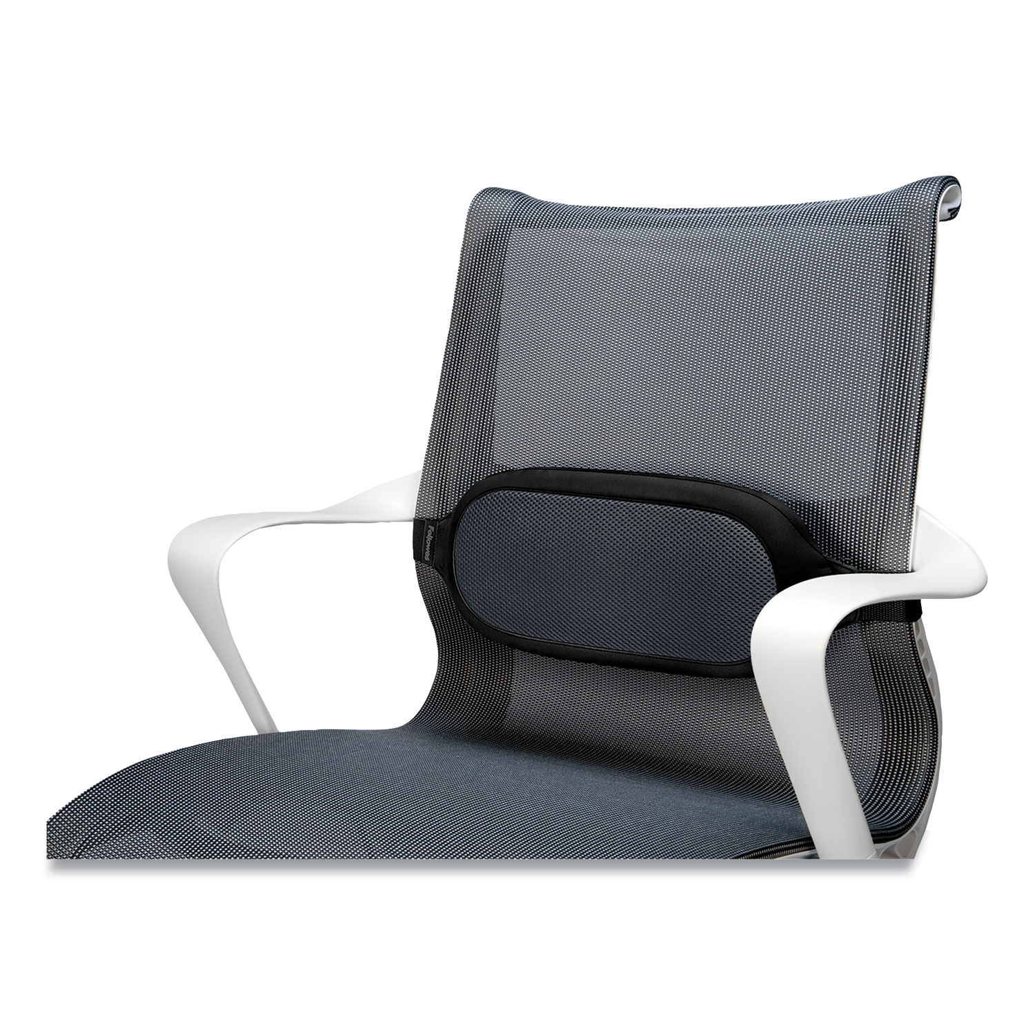 Fellowes® I-Spire Series Lumbar Cushion, 14 x 3 x 6, Black/Gray
